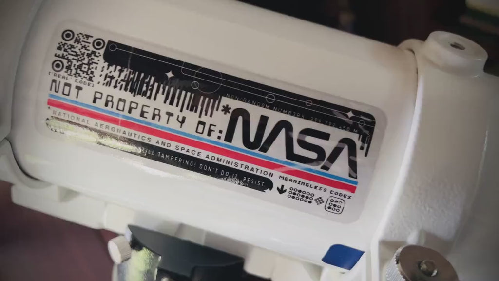 Not NASA Distressed Vinyl Decal