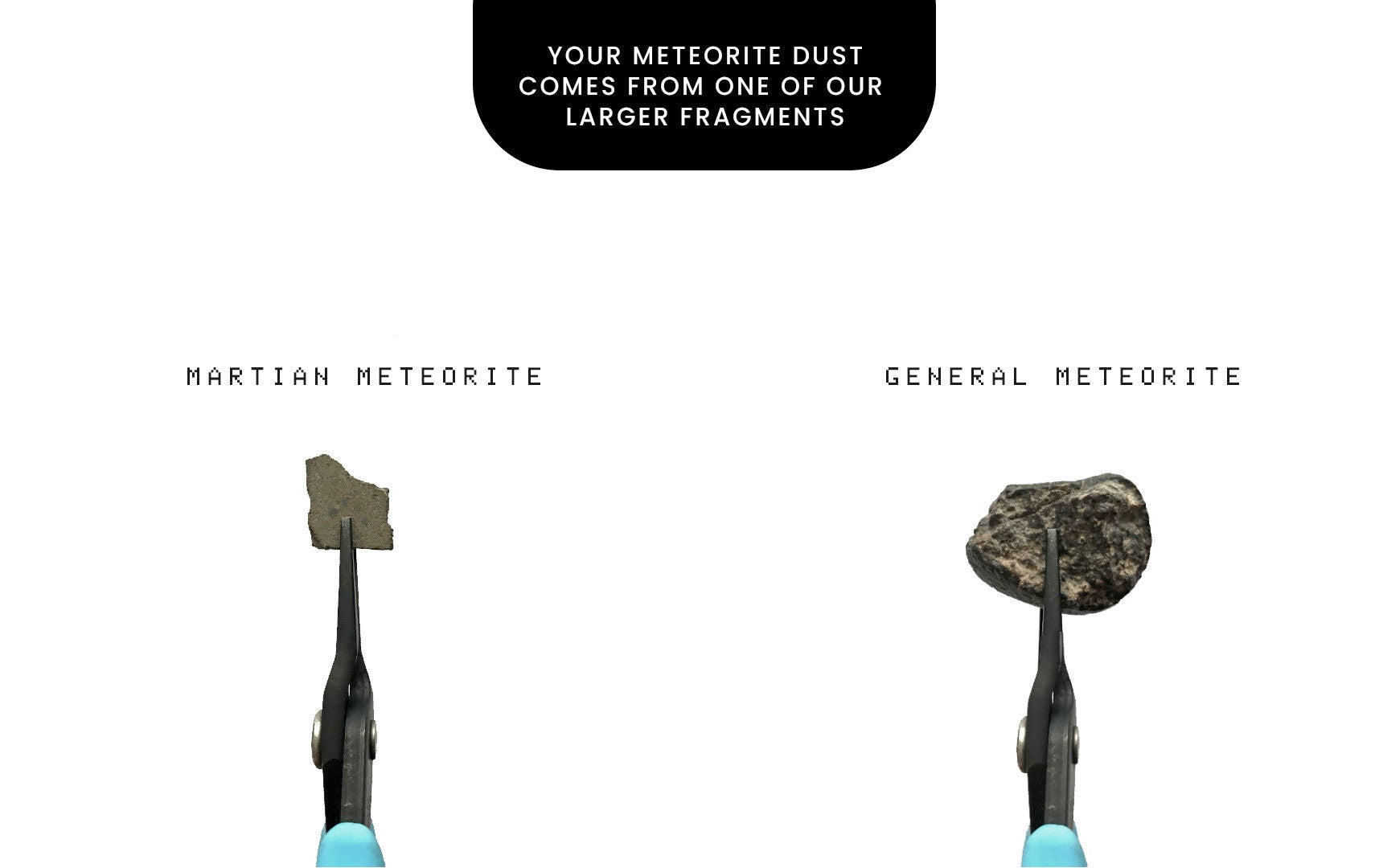 Martian Meteorite Fragment Time Capsule - Men's Brass Glass Vial Space Keychain - EDC Gift Carabiner