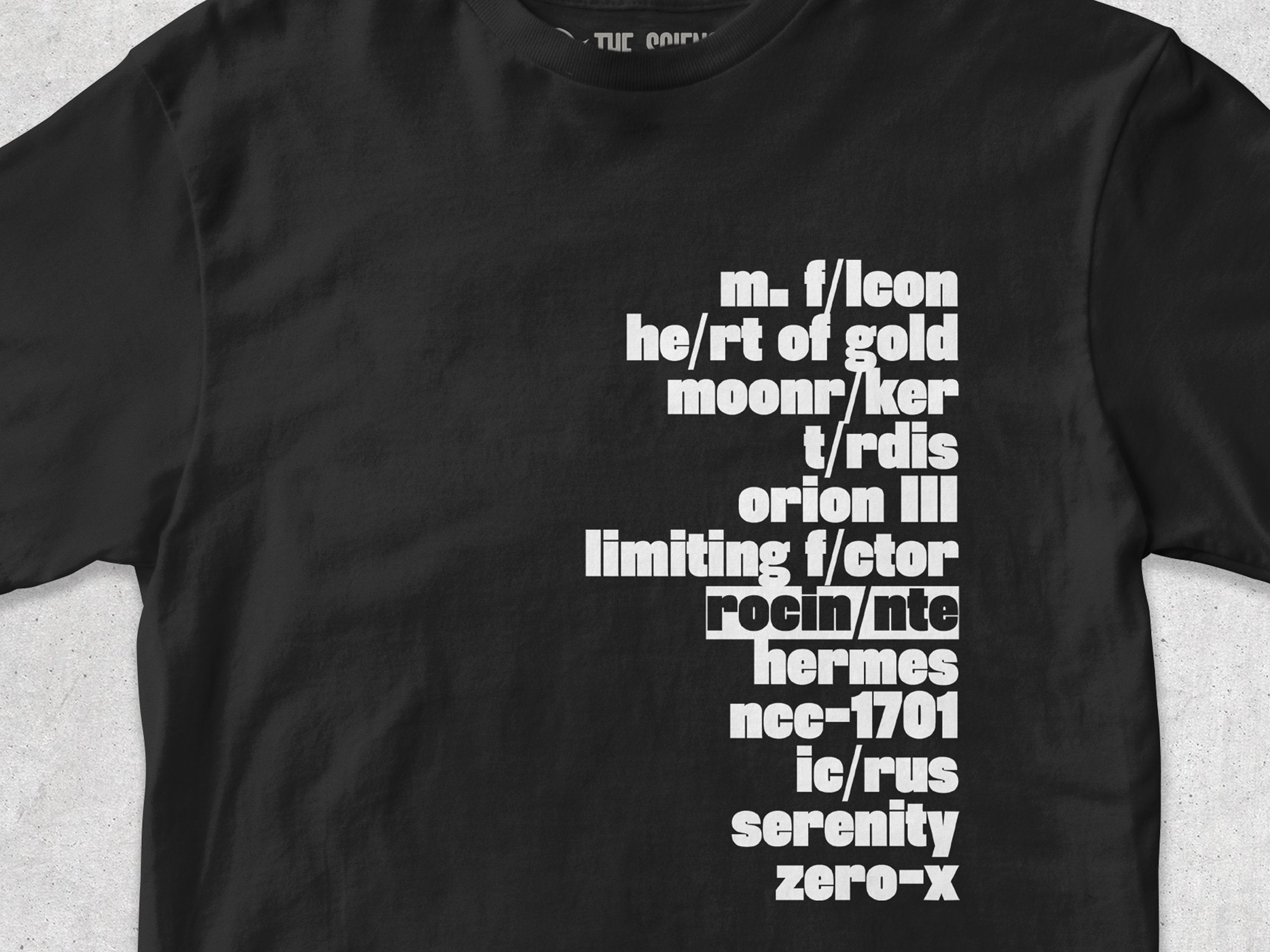 Personalized Sci-Fi Ships T-Shirt - Culture Series, HHGTTG, Expanse - Tees for Nerds