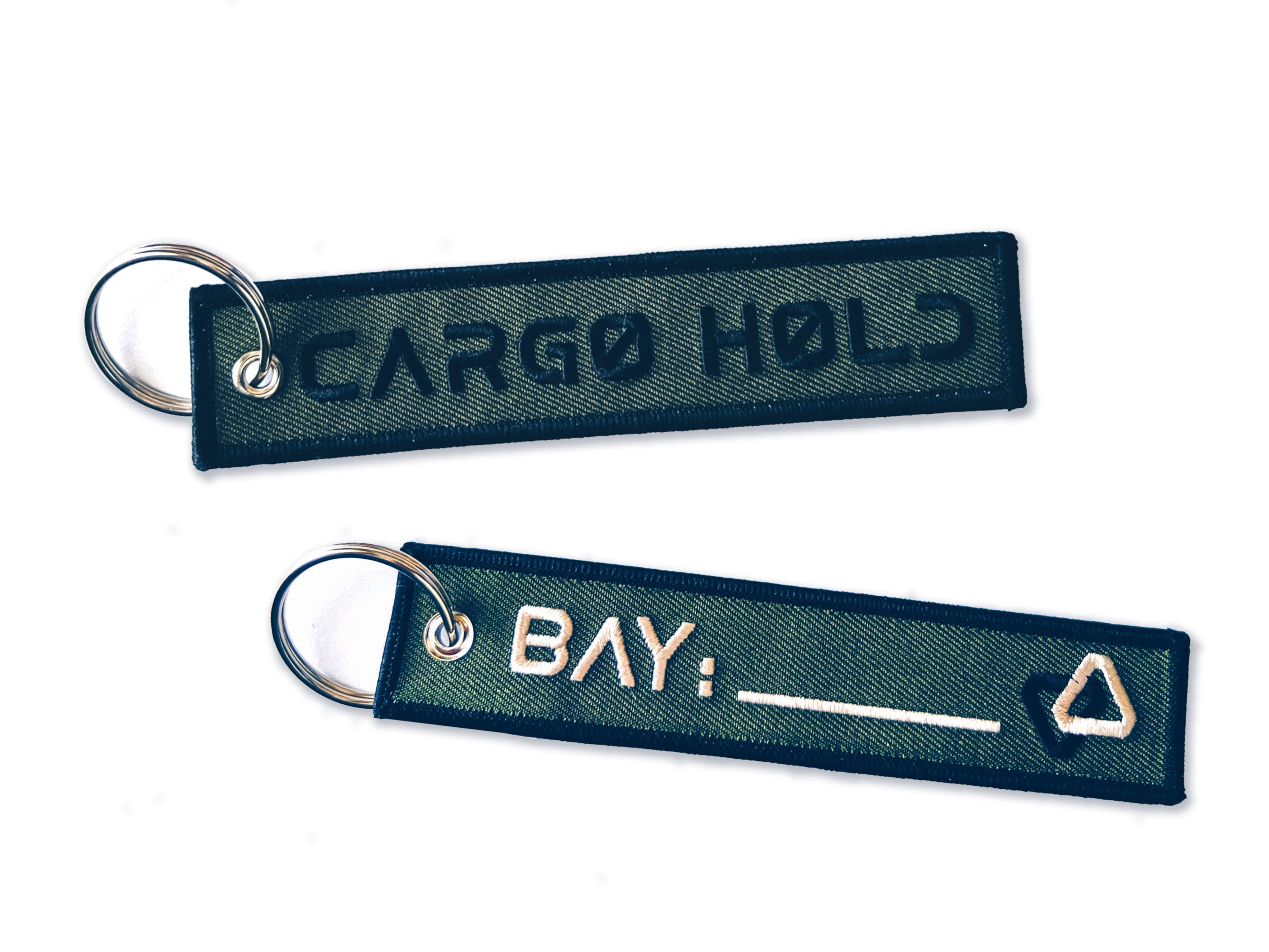 Cargo Hold "Remove Before Flight" Keychain / Sci-Fi EDC Keytag / Cyberpunk Bridge Crew Tag