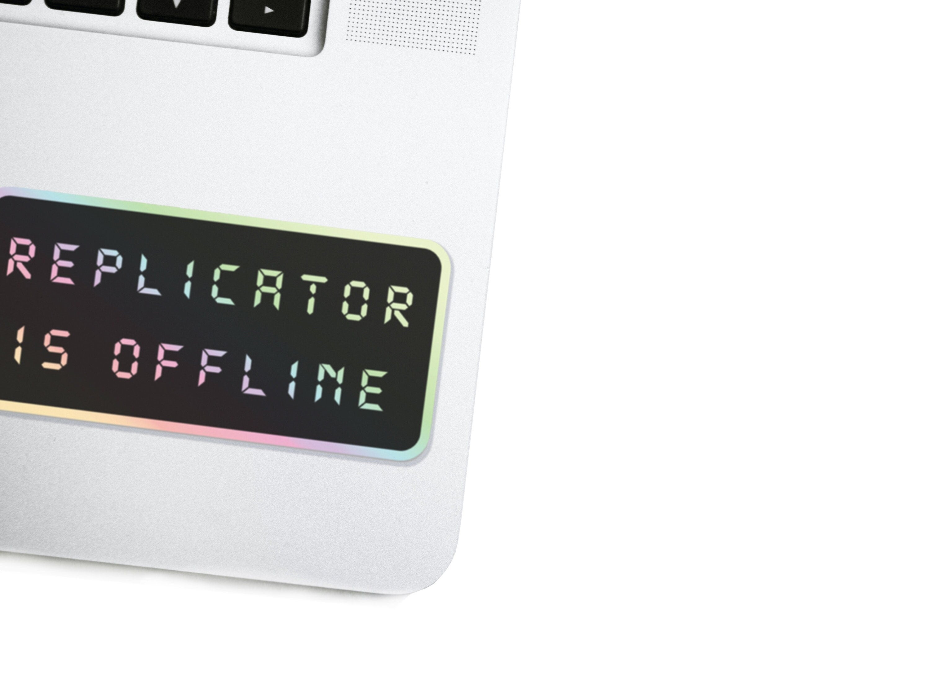 The Sciencey - Astropunk / Cyberpunk Holographic Decal Tech - Replicator is Offline/Online Sci-fi Sticker Prop Gift