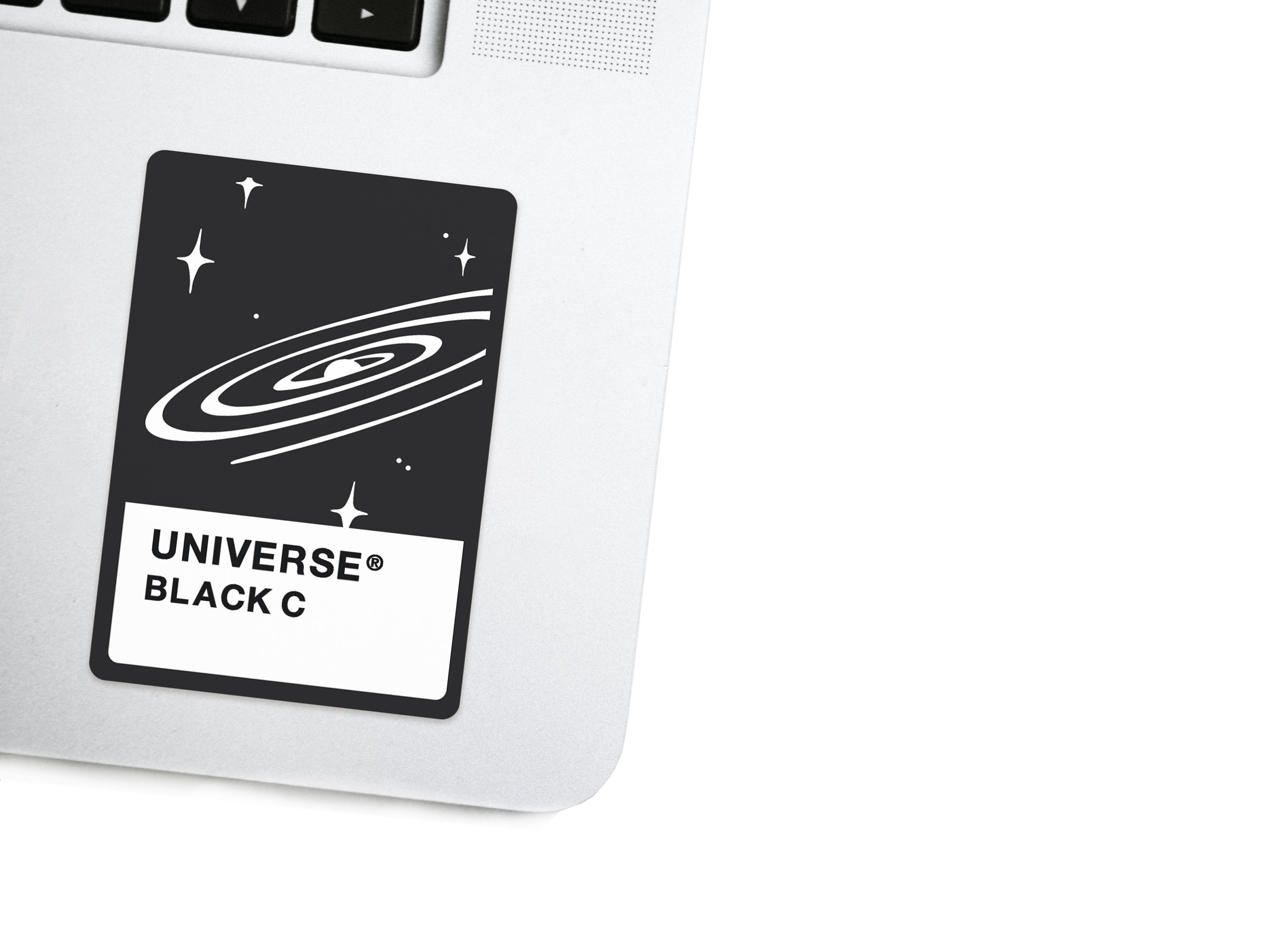 The Sciencey - Astropunk / Cyberpunk Holographic Decal Tech - Universe Black C Sci-fi Sticker Prop Gift