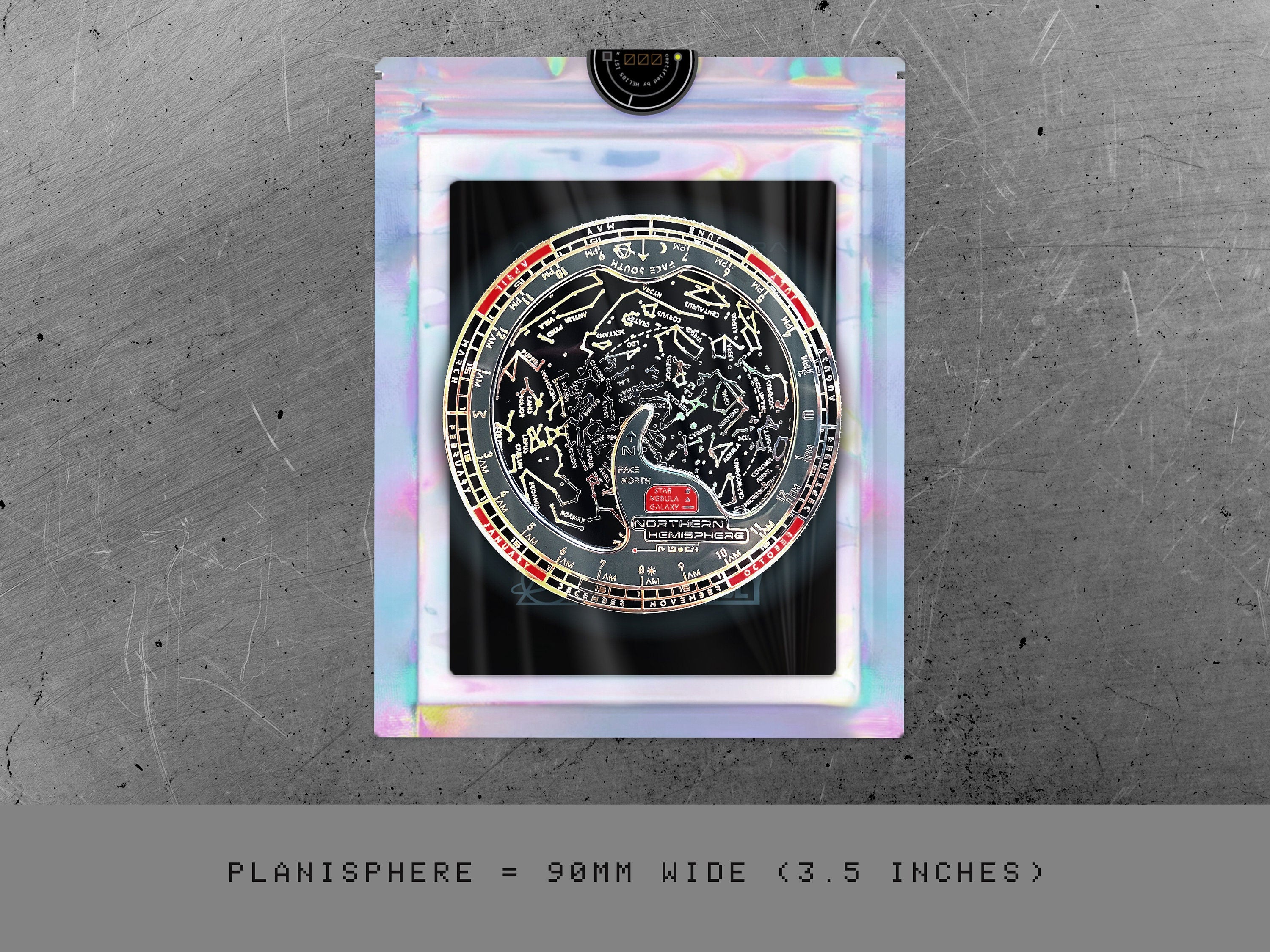 Northern Hemisphere Planisphere Enamel Pin