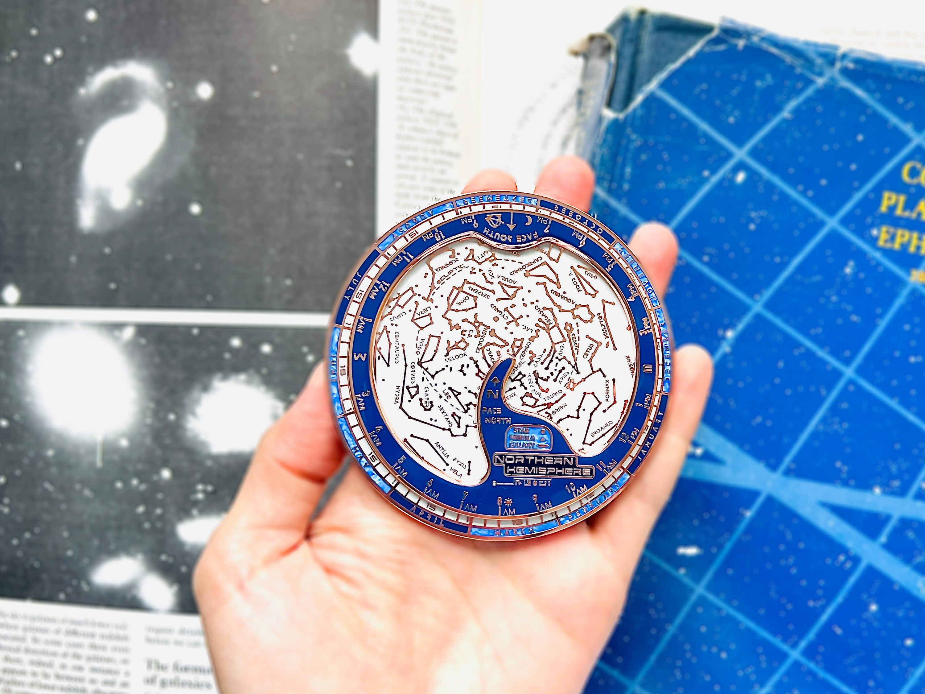 Northern Hemisphere Planisphere Enamel Pin