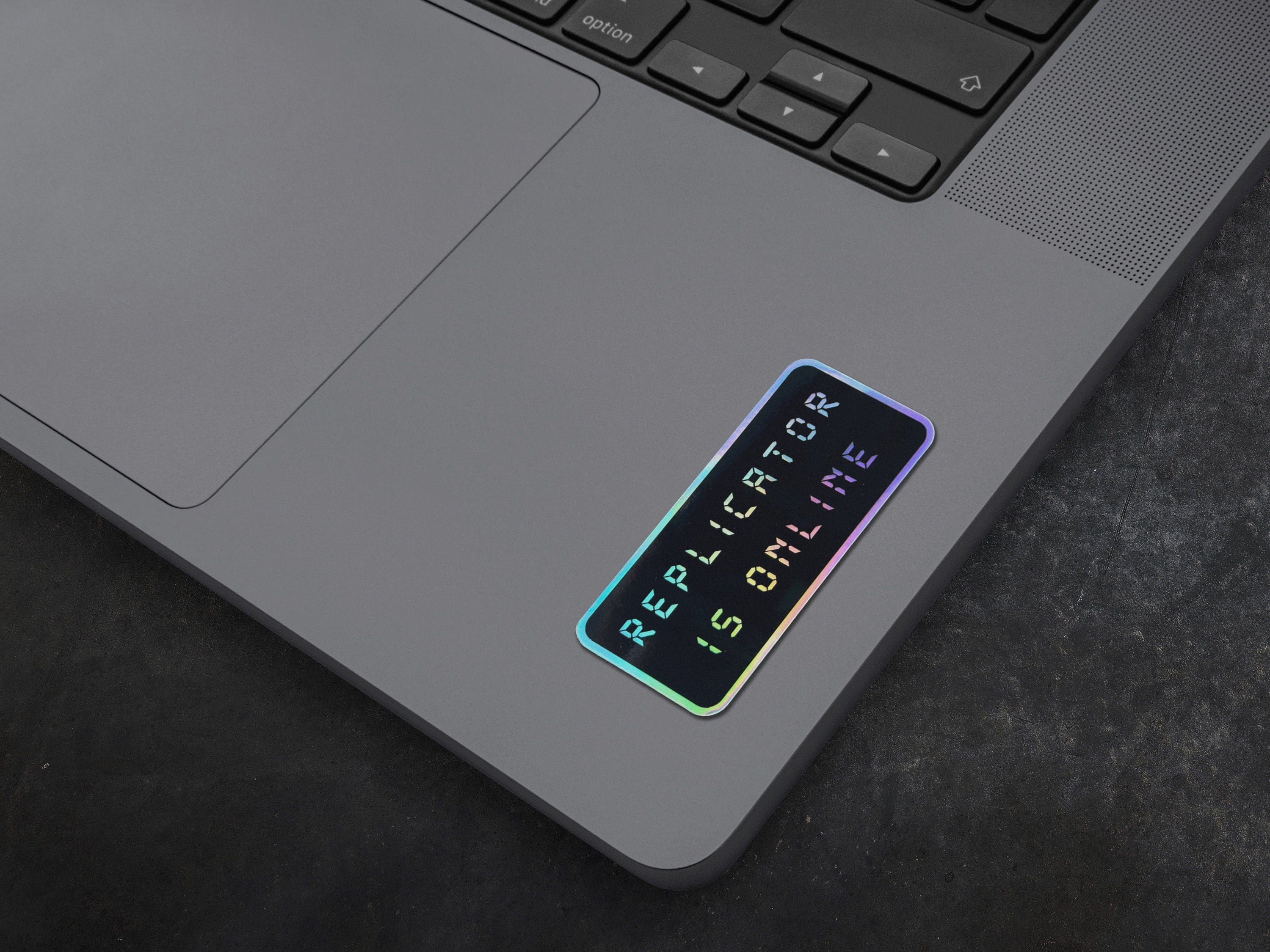 The Sciencey - Astropunk / Cyberpunk Holographic Decal Tech - Replicator is Offline/Online Sci-fi Sticker Prop Gift