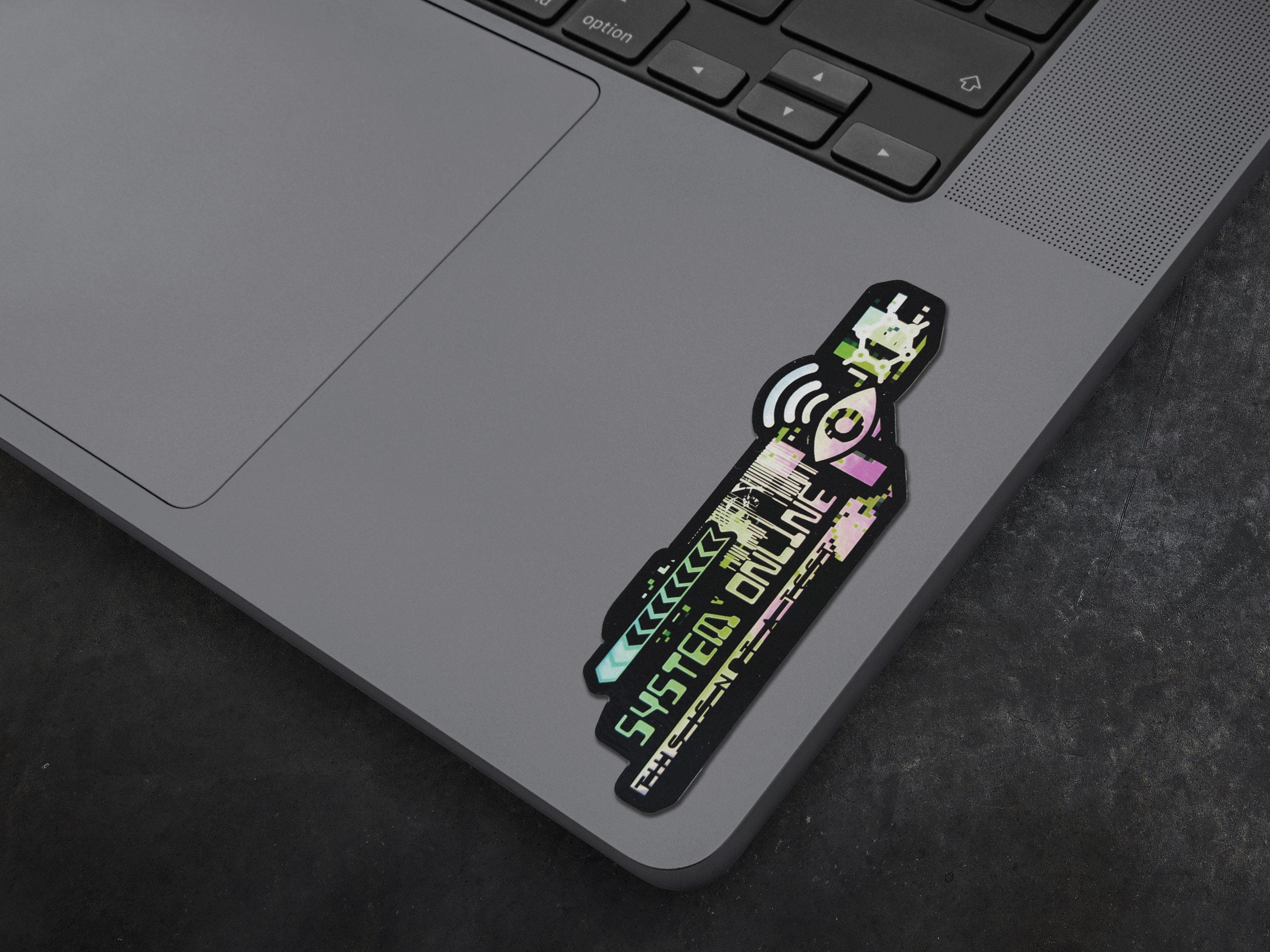 The Sciencey - Astropunk / Cyberpunk Holographic Decal Tech - STEM Anti-AI ish Sci-fi Sticker Prop Gift