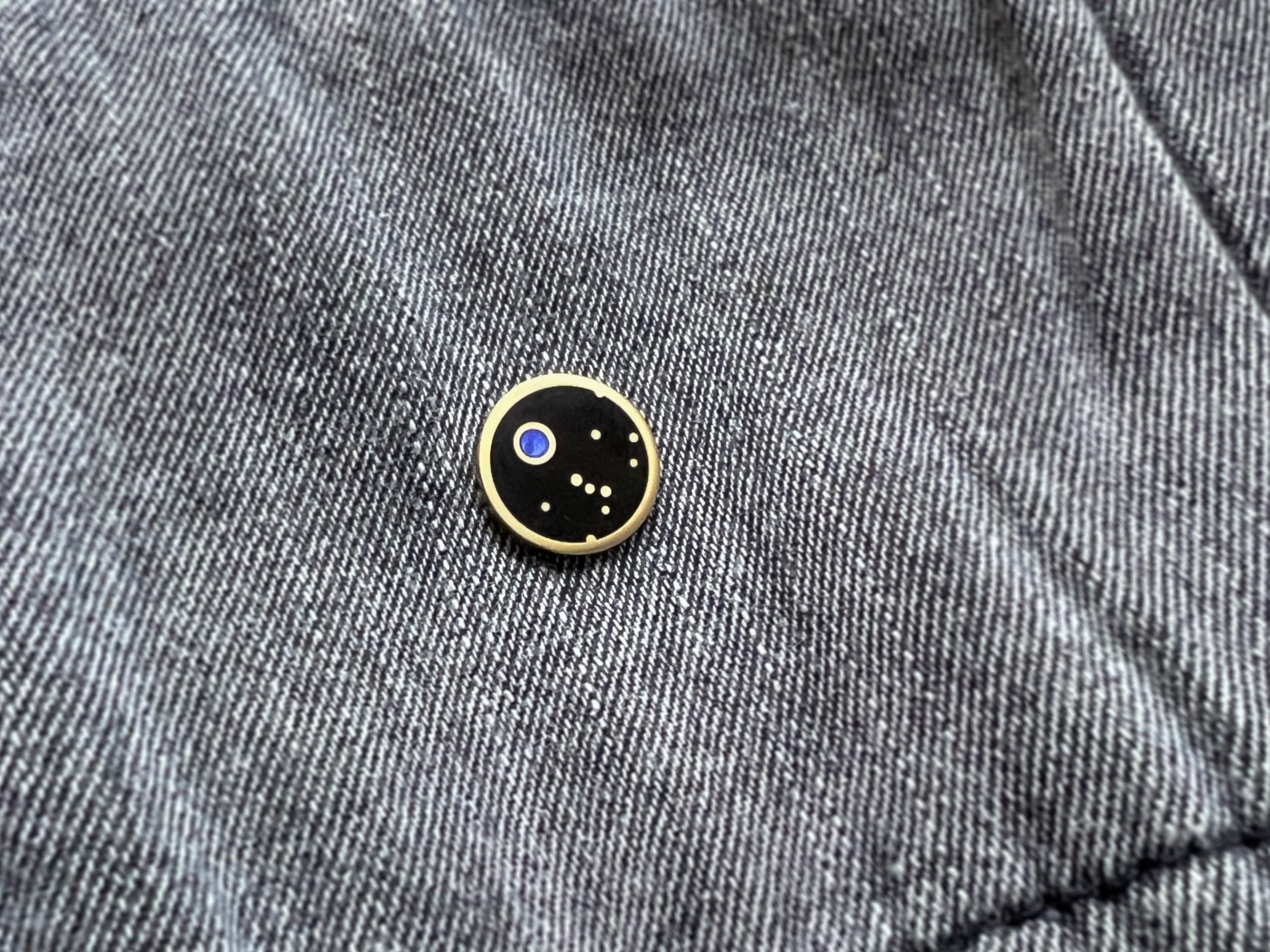 Pale Blue Dot Mini Enamel Pin by The Sciencey