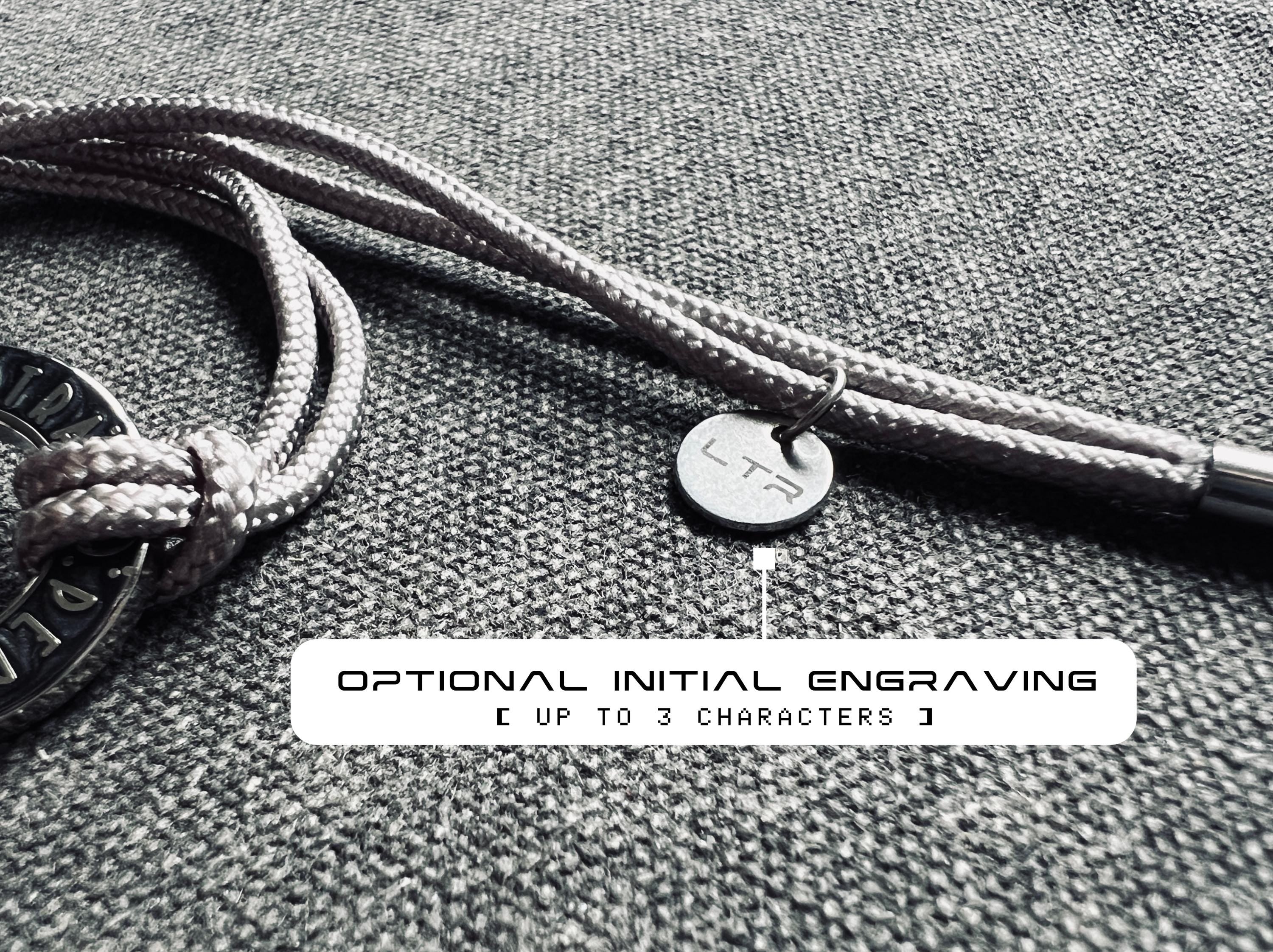 Initial Engraving Add On for Meteorite Dust Bracelet