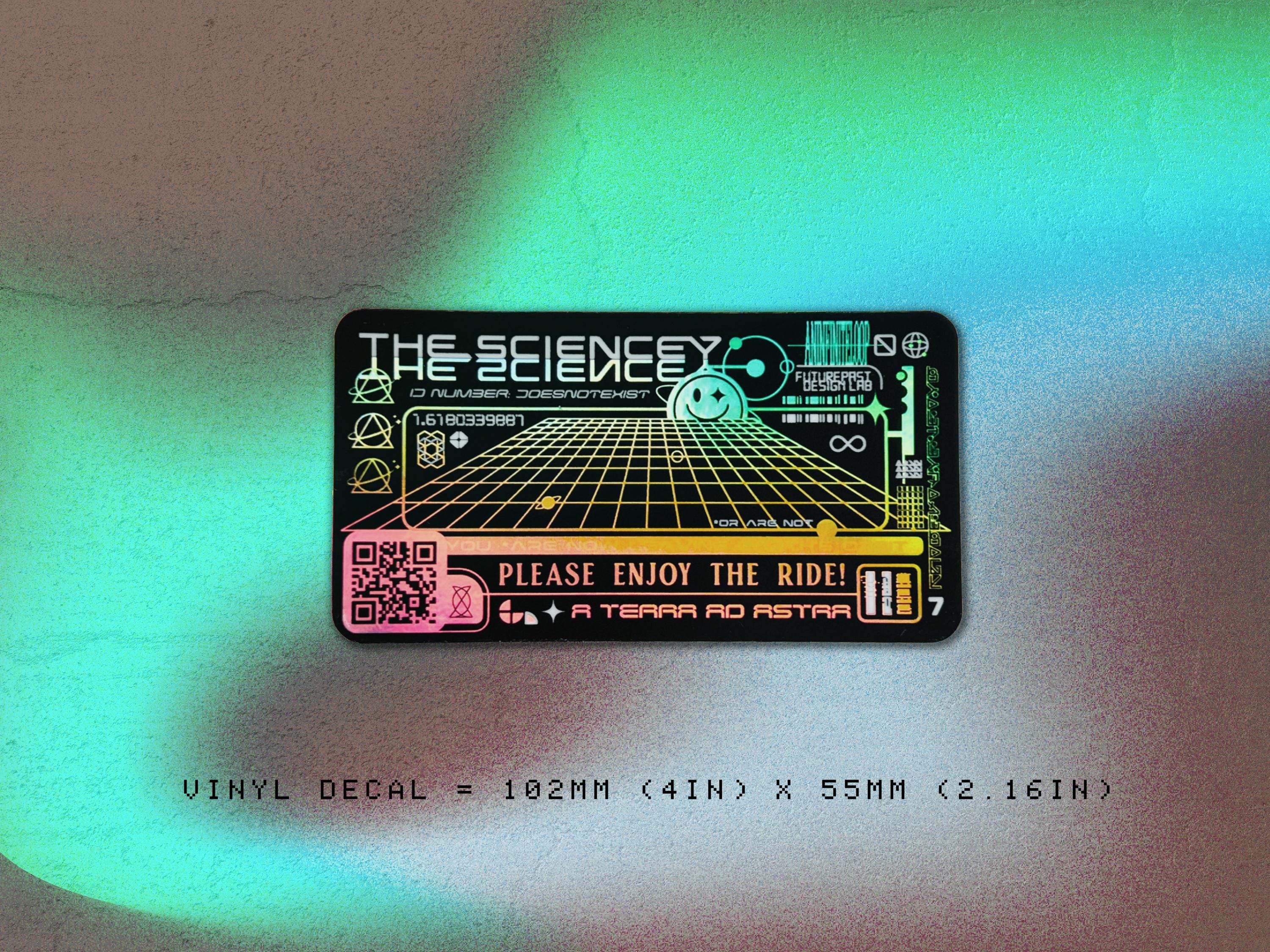 The Sciencey Cyberpunk Holographic Vinyl Decal