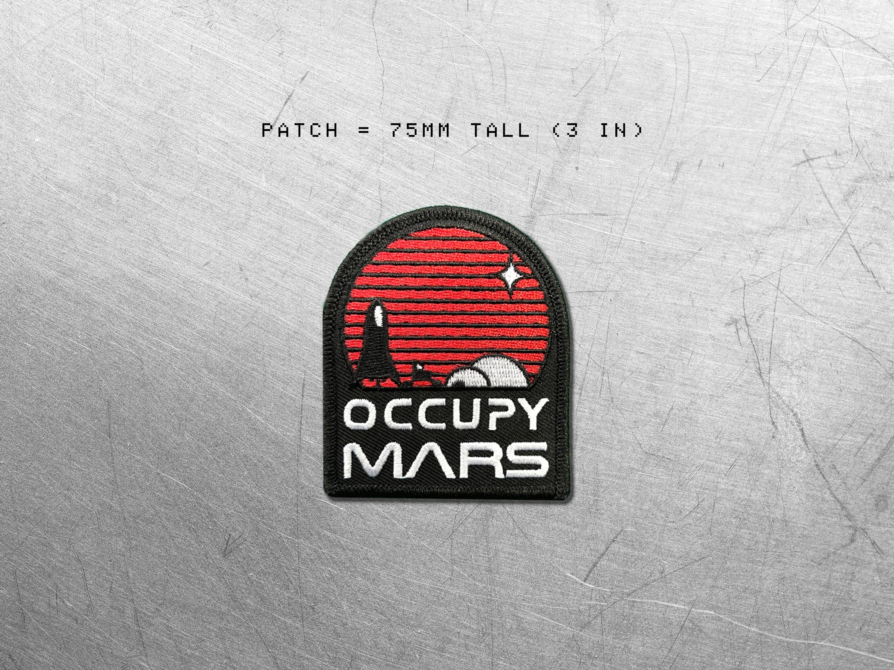 Occupy Mars Embroidered Patch
