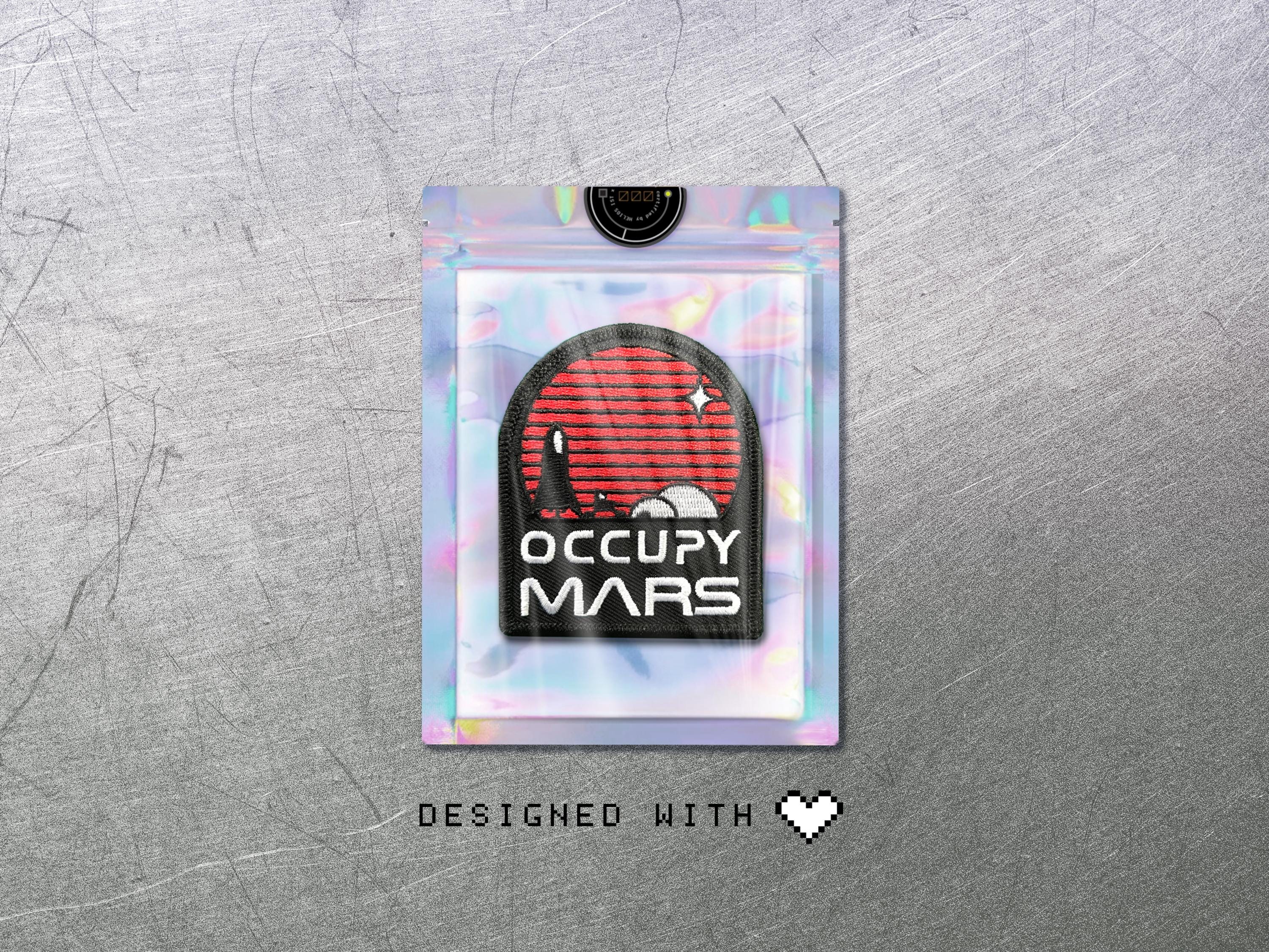 Occupy Mars Embroidered Patch