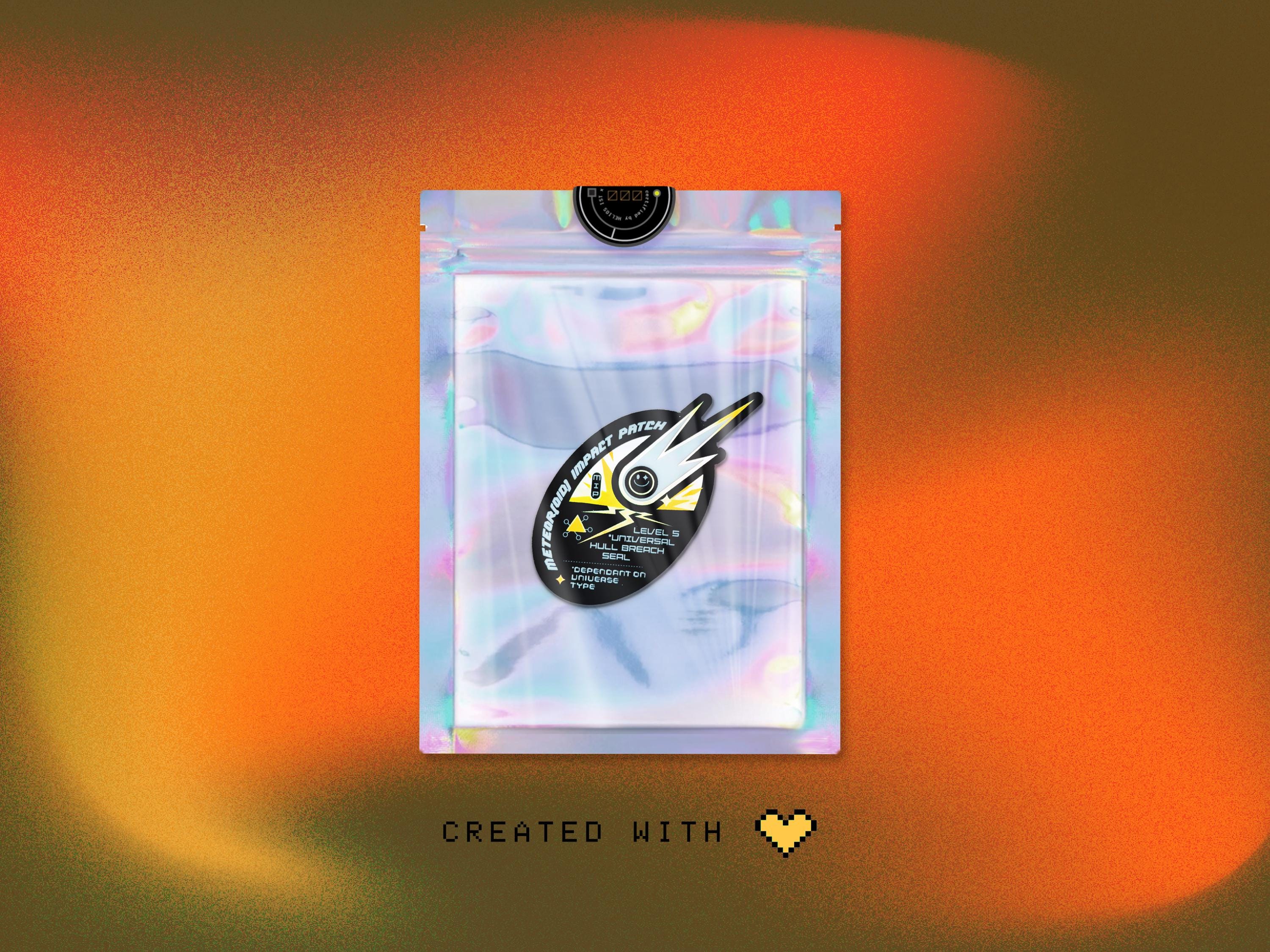 Meteor(oid) Impact Patch Holographic Decal
