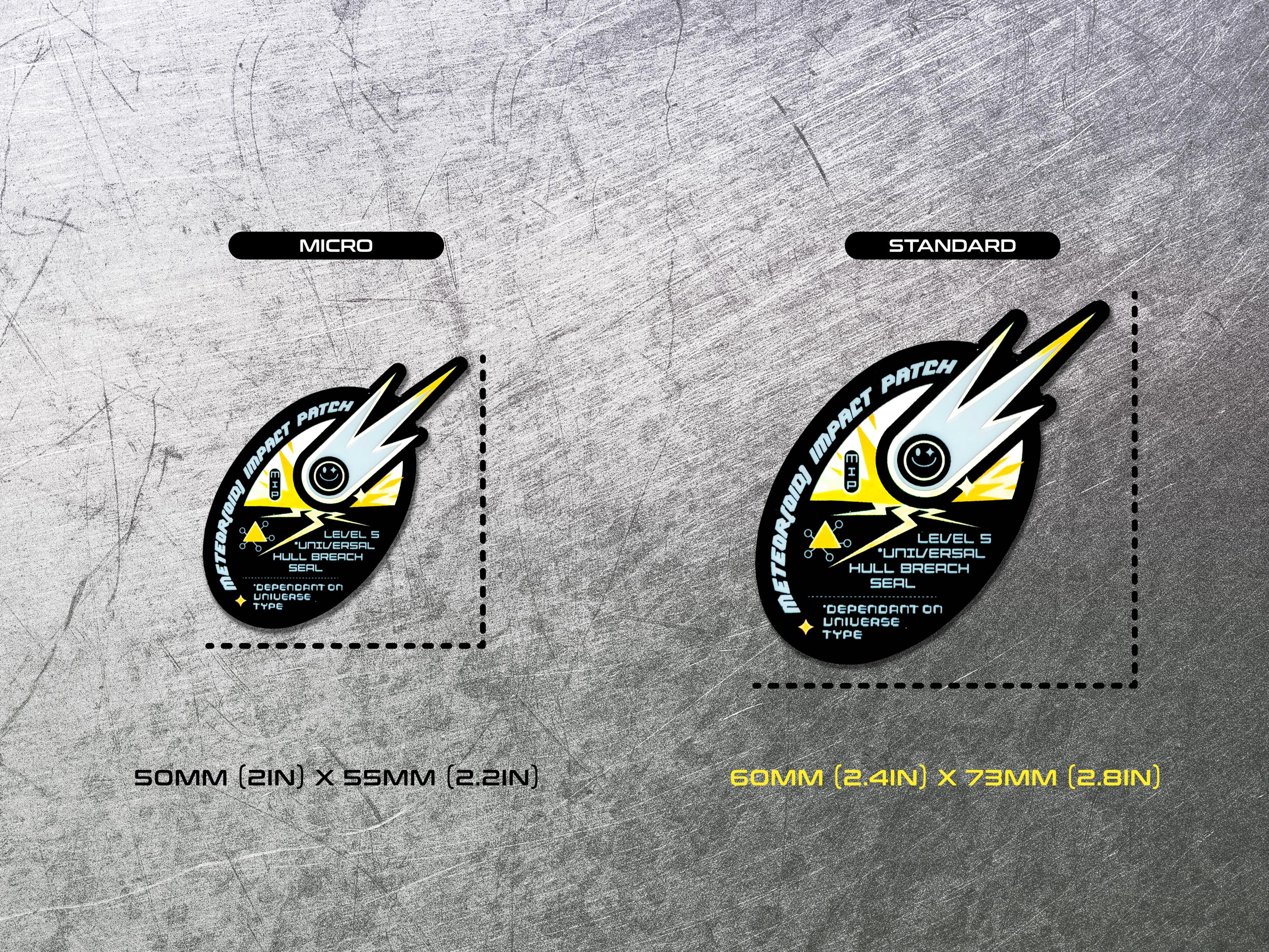 Meteor(oid) Impact Patch Holographic Decal