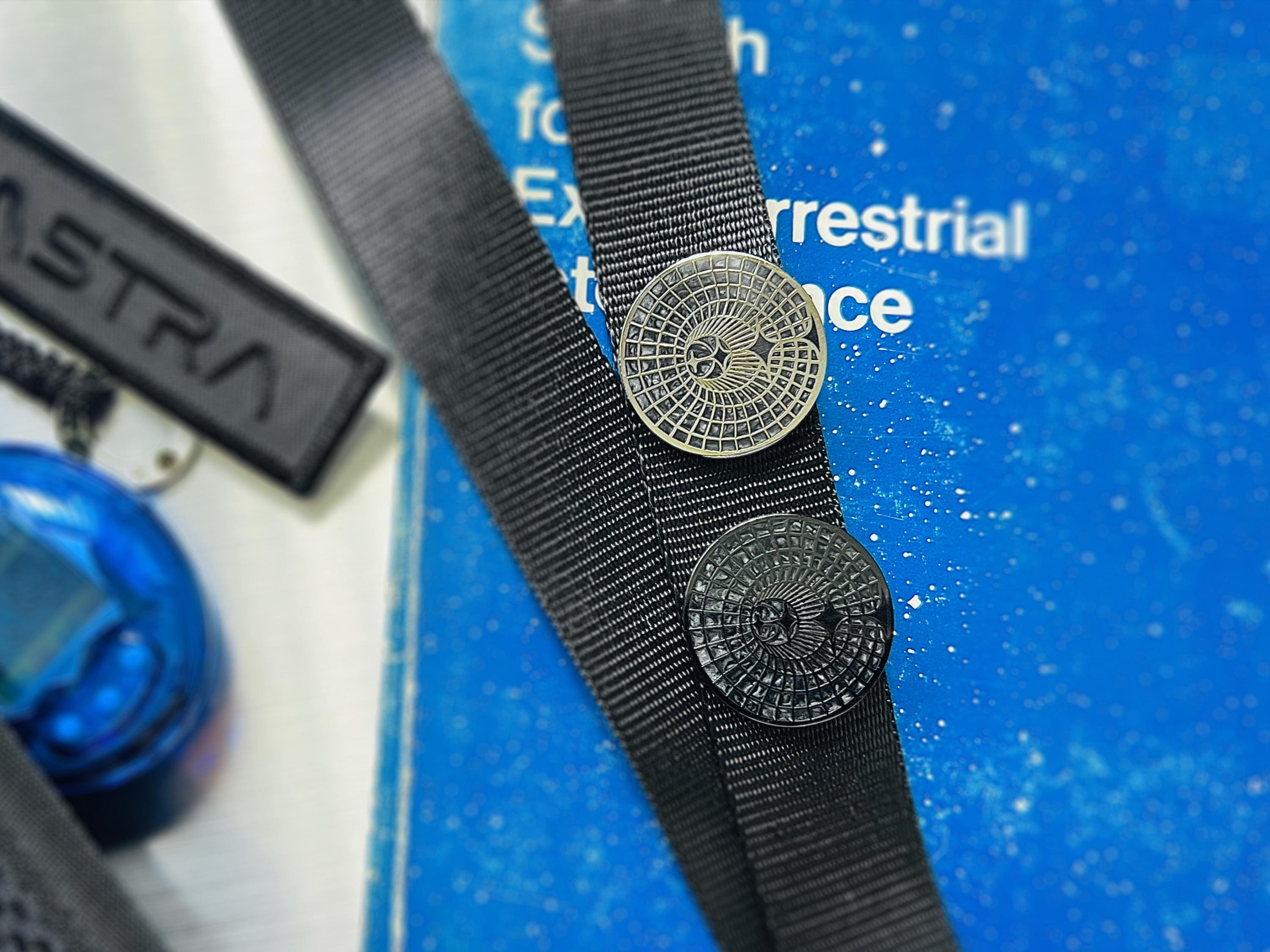 Stellar Wormhole Enamel Pin - Futuristic / Minimalist Black Hole Lapel Pin - Cyberpunk Space / Astronomy Gift