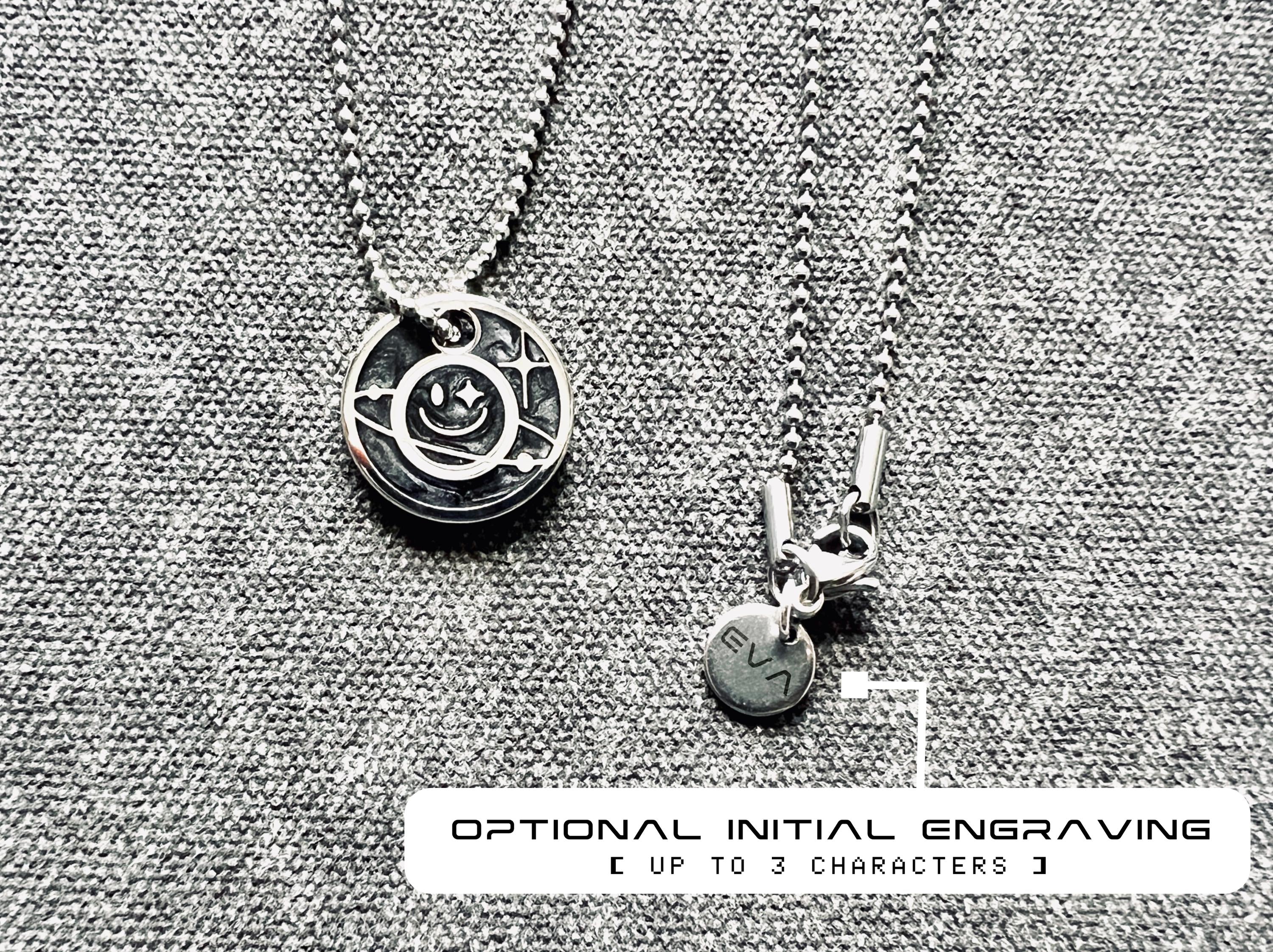 Winking Planet Necklace - Astronomy / Space Pendant Necklace Gift - Astropunk / Cyberpunk Jewelry