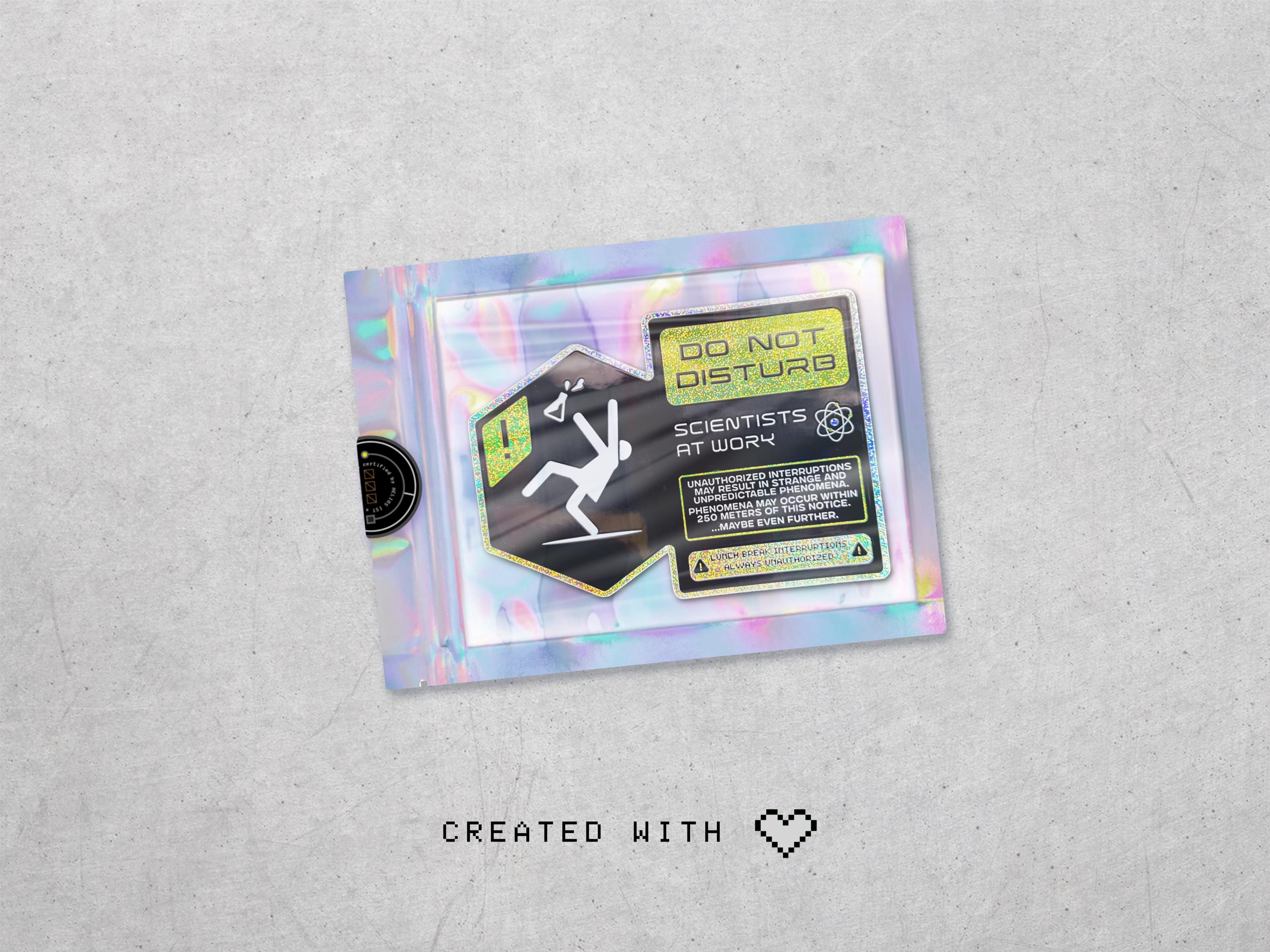 Scientists at Work Holographic Decal