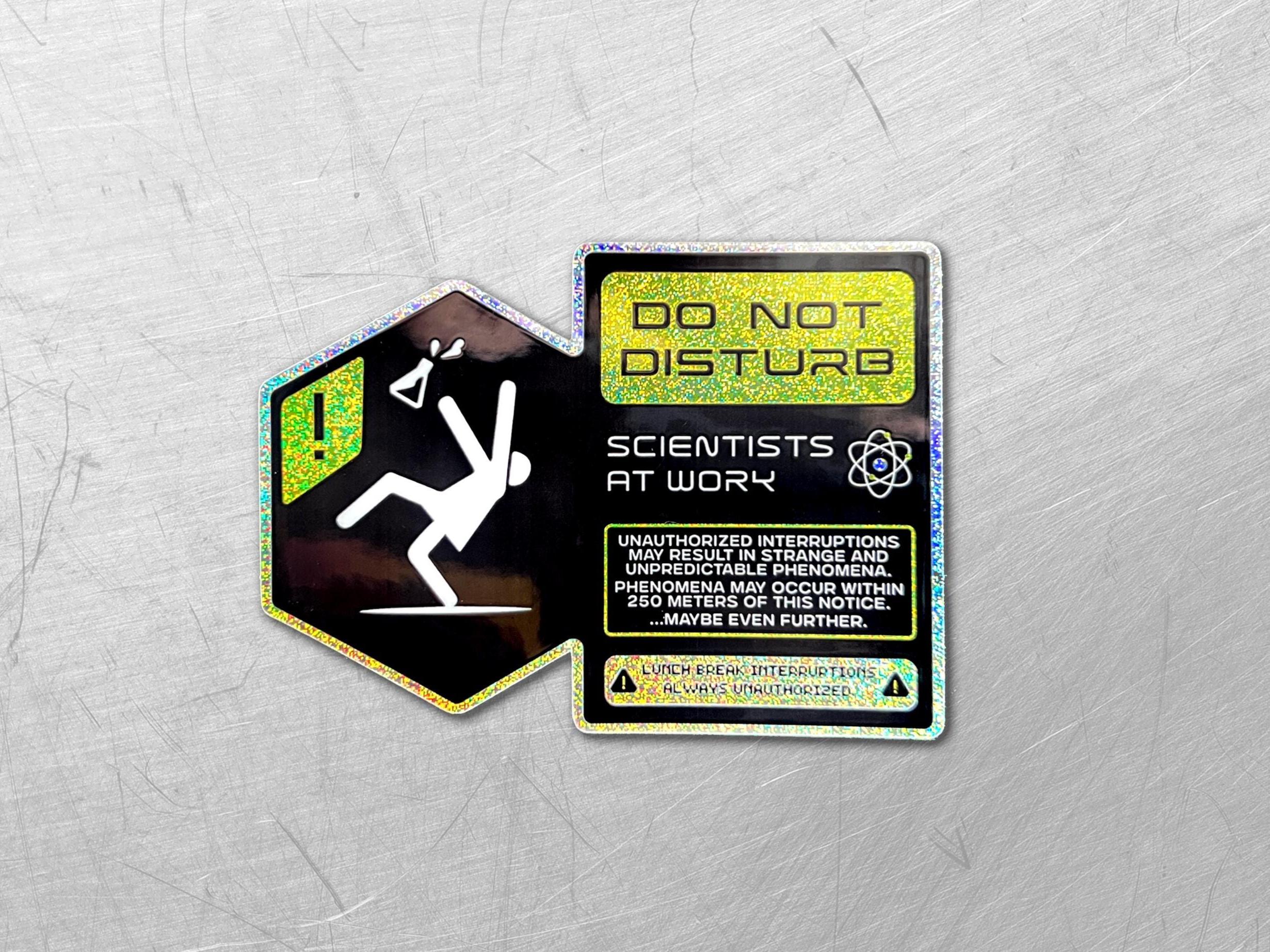 Scientists at Work Holographic Decal