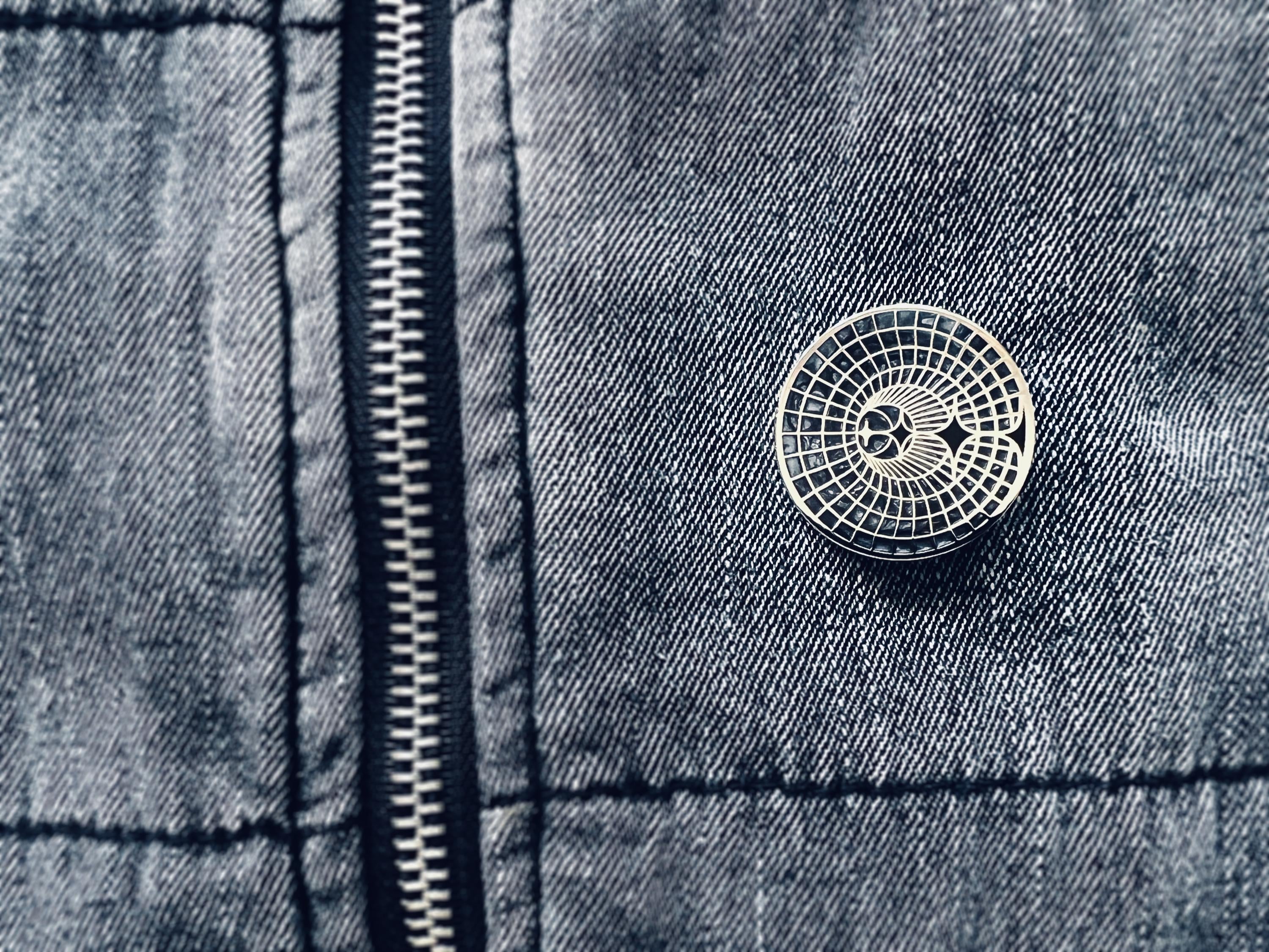 Stellar Wormhole Enamel Pin - Futuristic / Minimalist Black Hole Lapel Pin - Cyberpunk Space / Astronomy Gift