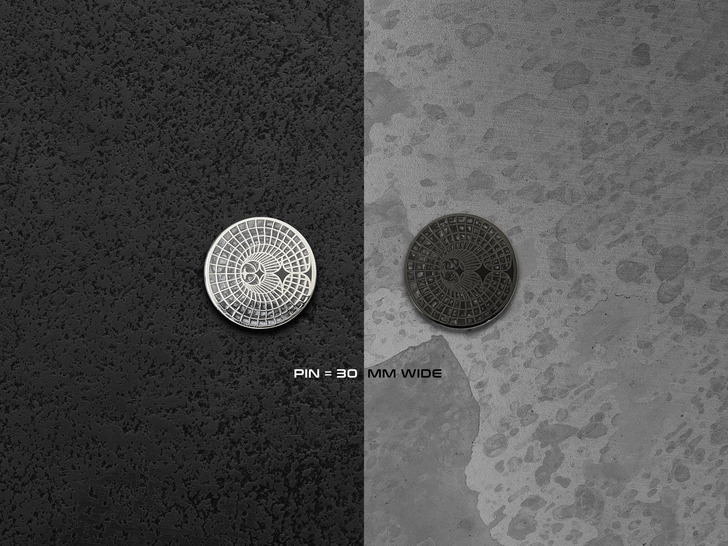 Stellar Wormhole Enamel Pin - Futuristic / Minimalist Black Hole Lapel Pin - Cyberpunk Space / Astronomy Gift