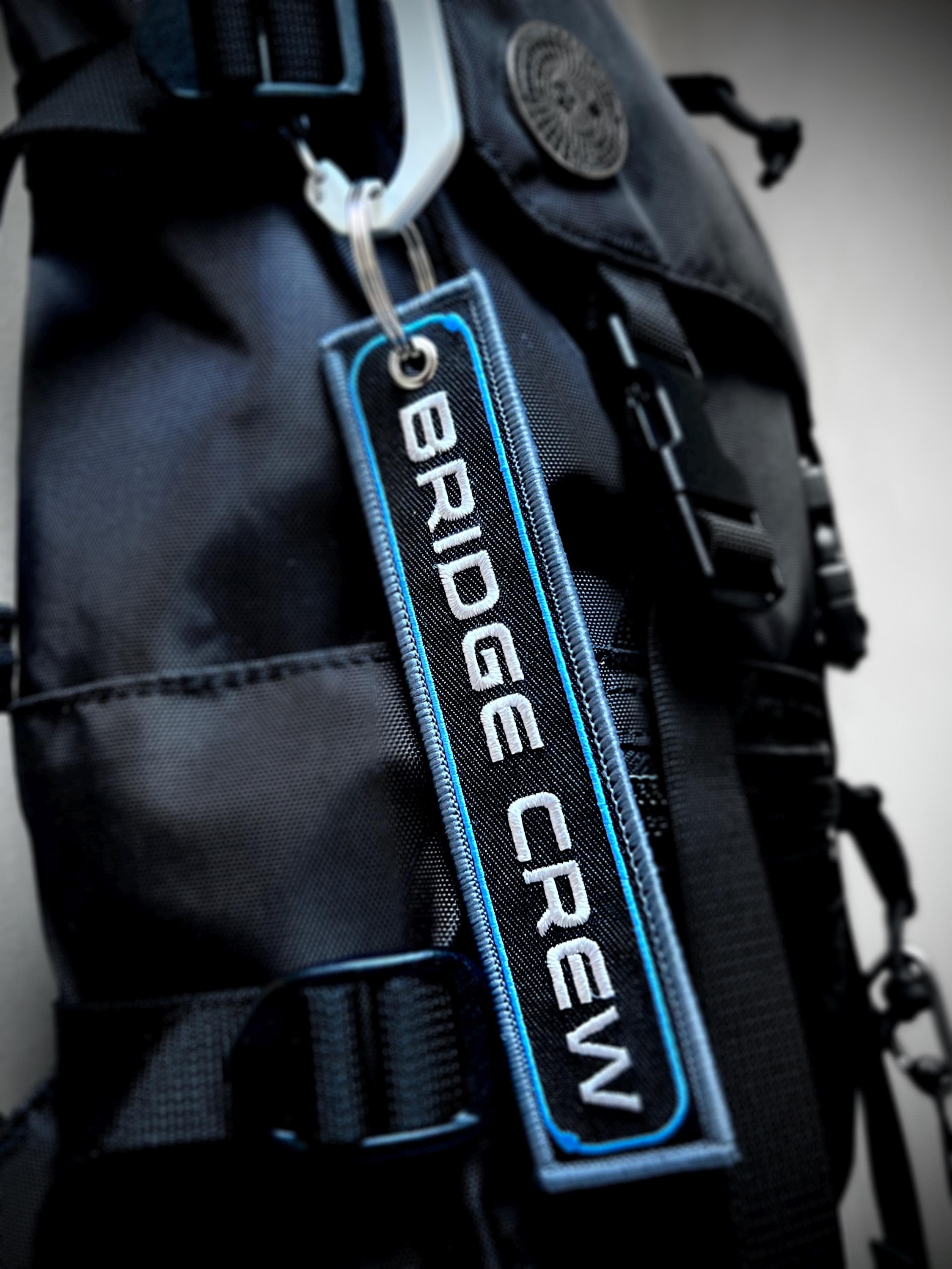 Cargo Hold "Remove Before Flight" Keychain / Sci-Fi EDC Keytag / Cyberpunk Bridge Crew Tag