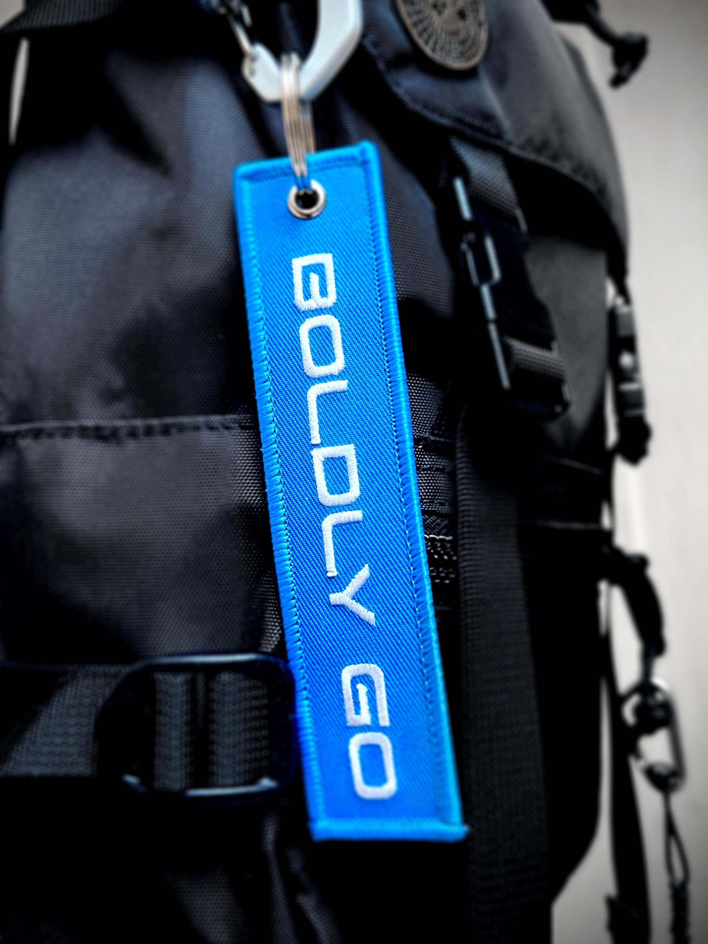 Boldly Go "Remove Before Flight" Keychain / Galactic Adventurer EDC Keytag / Sci-Fi Cyberpunk Tech Prop Tag