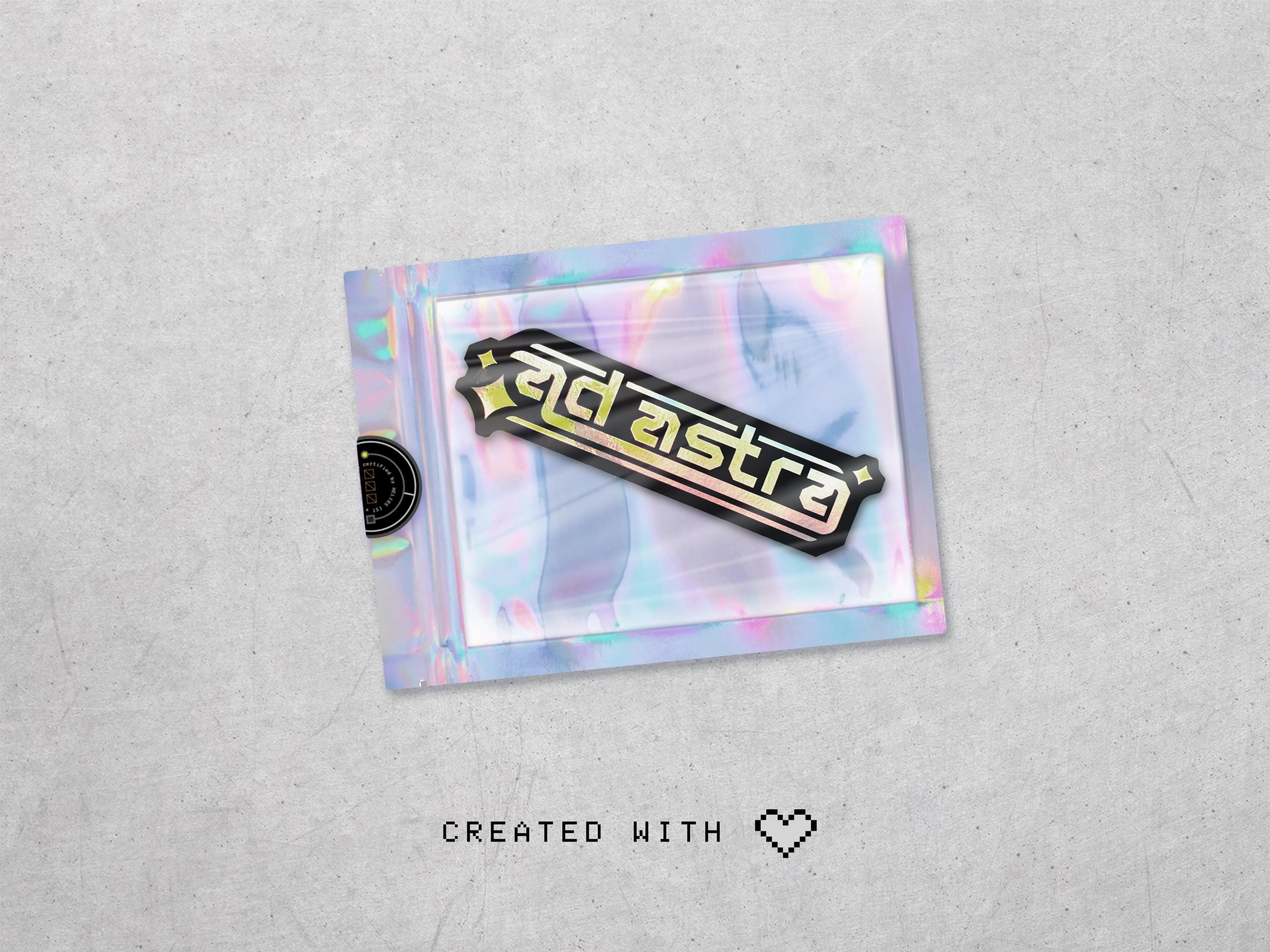Ad Astra Holographic Vinyl Decal