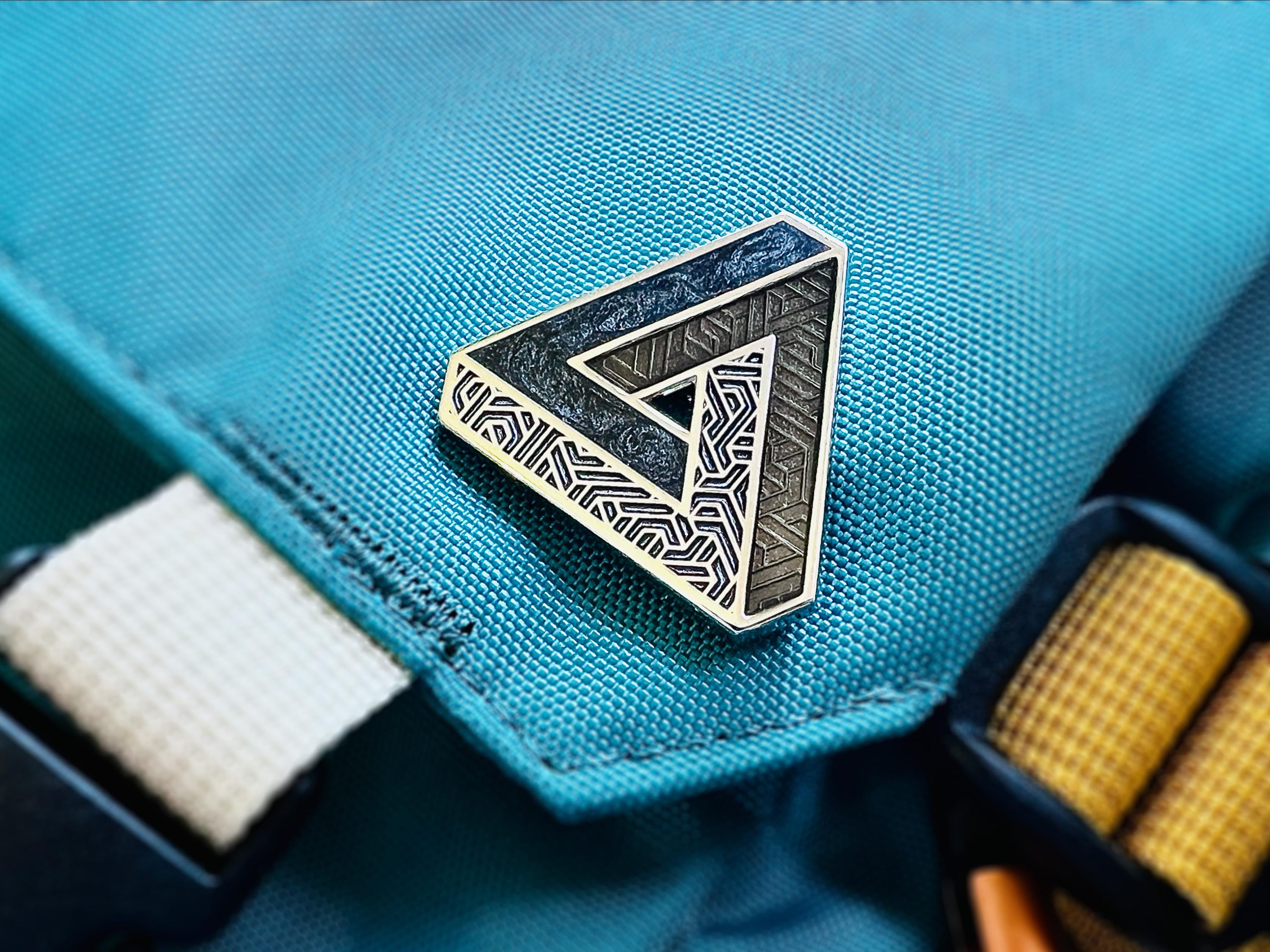 Penrose Triangle Enamel Pin – The Sciencey