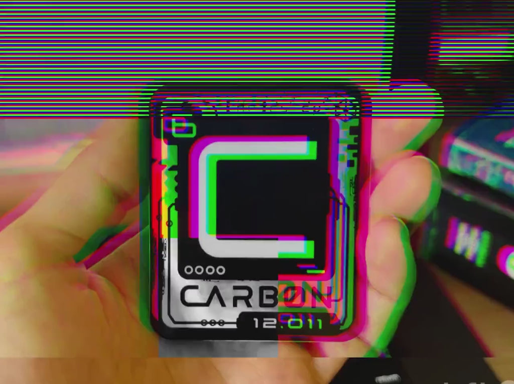 Cyberpunk Carbon Element Holographic Vinyl Decal