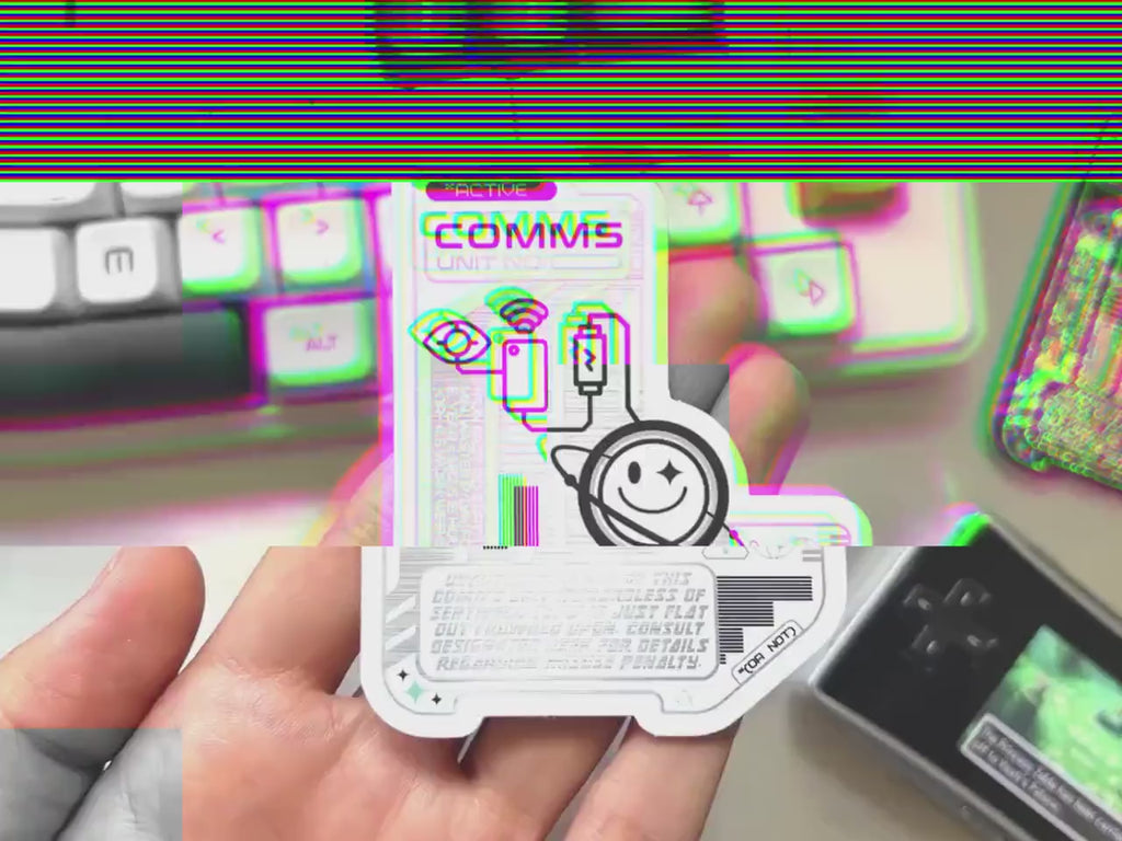 Futuristic Comms Device Vinyl Decal