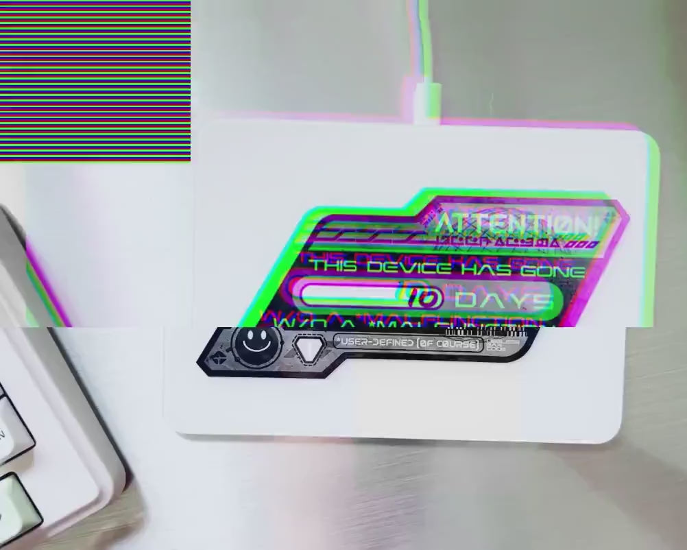 Dry Eraseable Cyberpunk Device Vinyl Decal