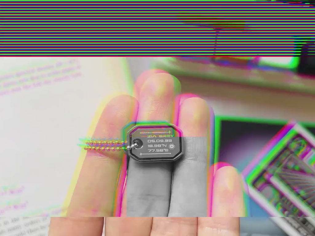 Custom Micro ID Tag Necklace