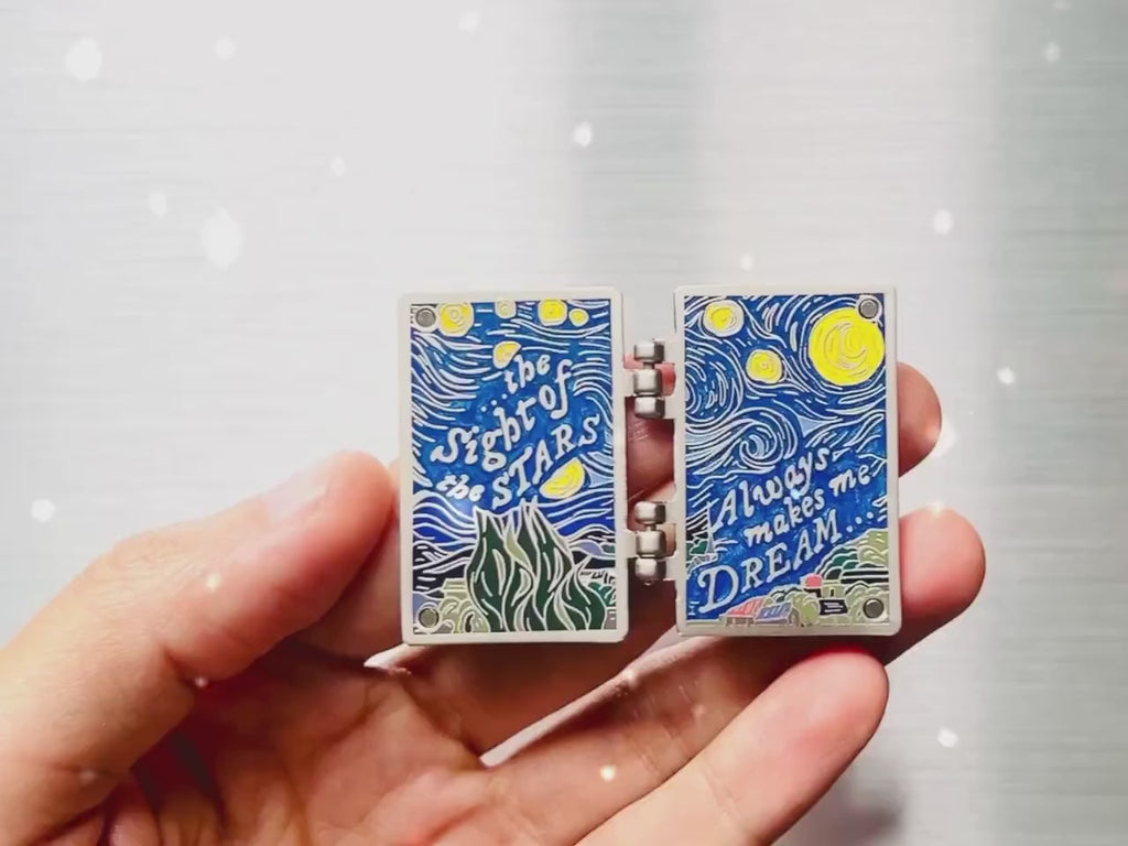 Hinged Van Gogh's Starry Night Enamel Pin