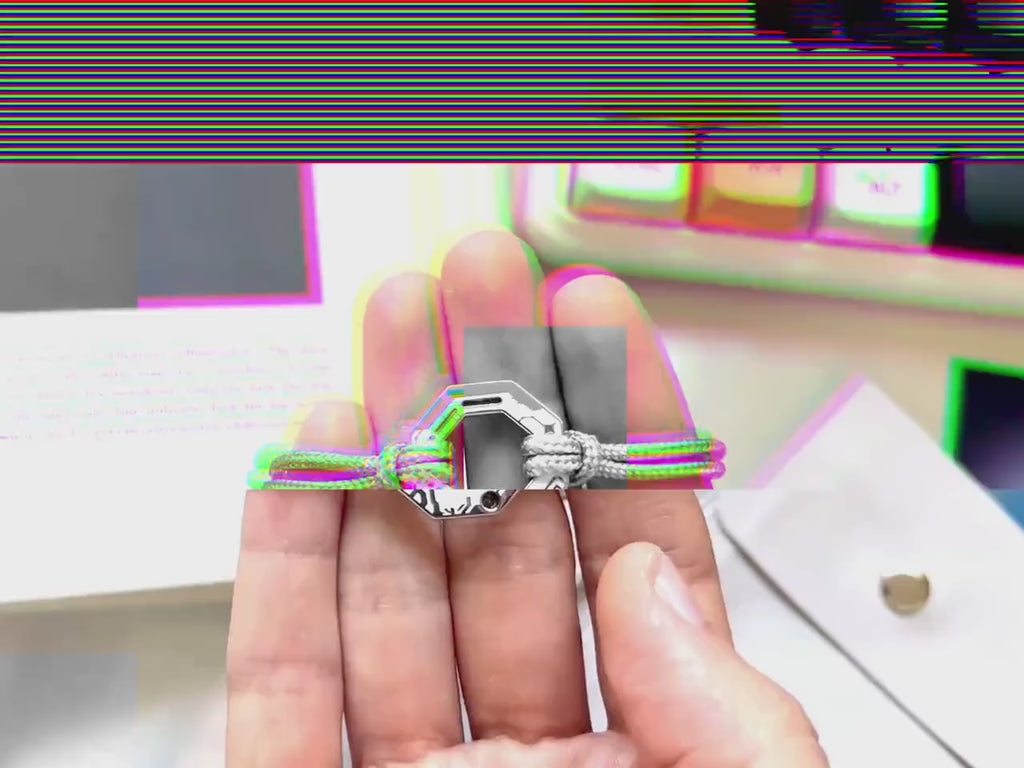 Volcanic Ash + Meteorite Dust Bracelet: Per Aspera Ad Astra Minimalist Sci-Fi Space Jewelry