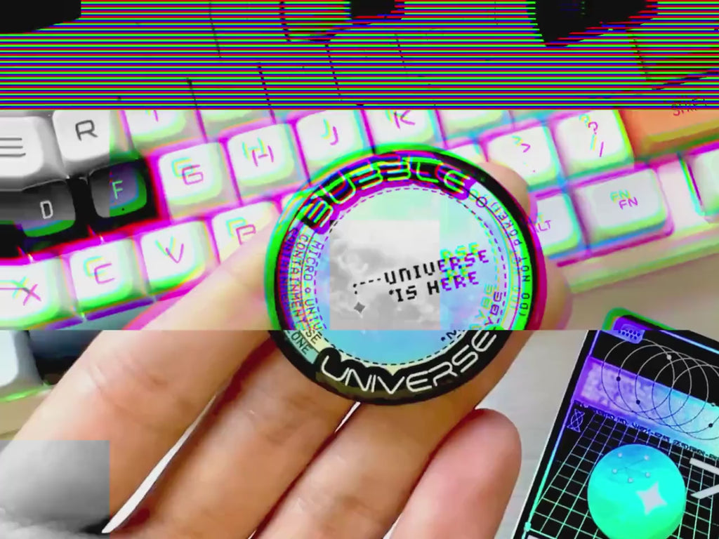 Bubble Universe Button Decal