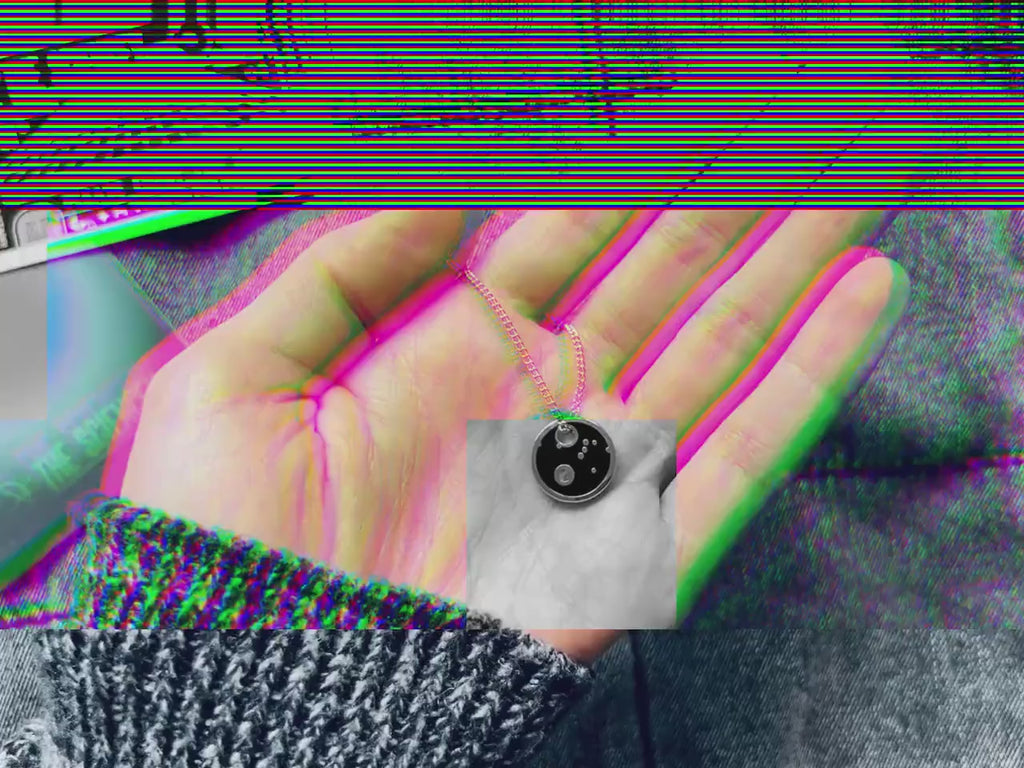 Pale Blue Dot Necklace V2