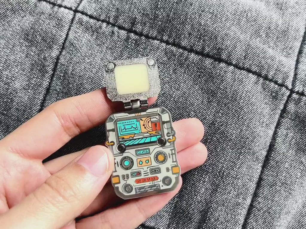 Astropunk Vintage Tech Enamel Pin