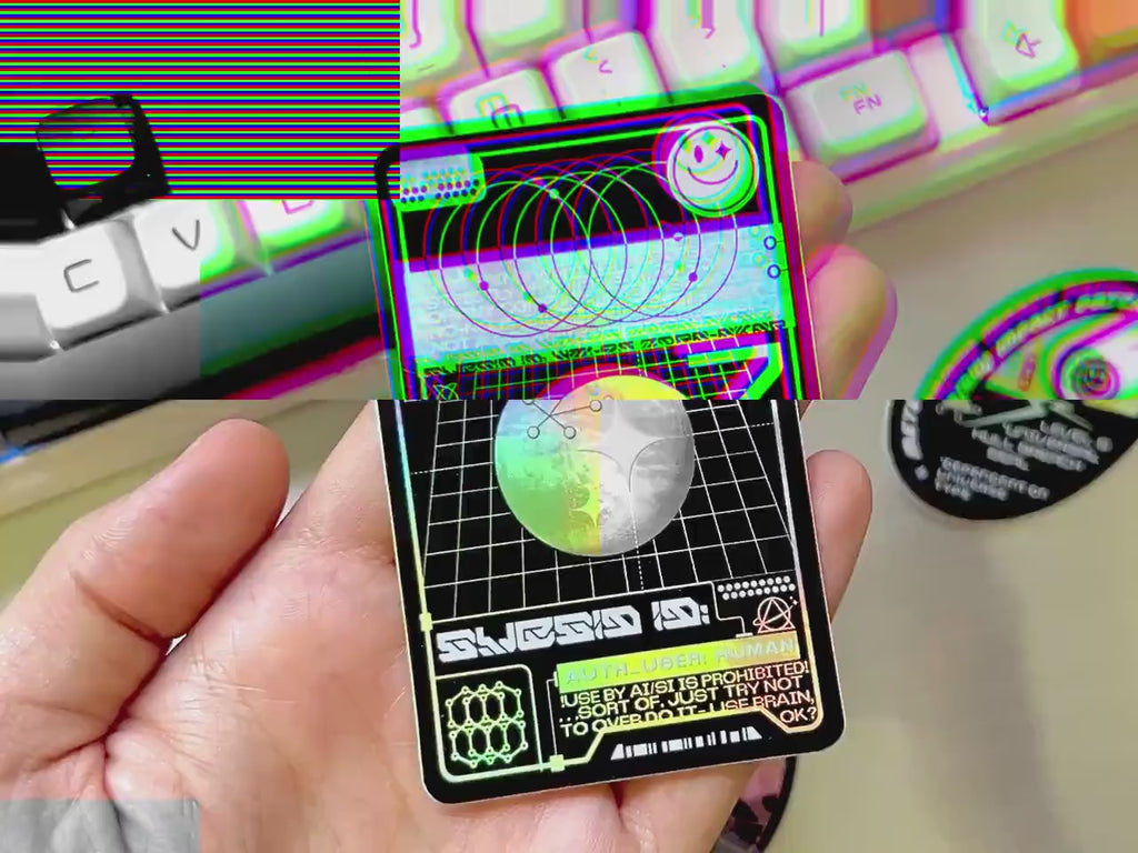 Cyberpunk ID Holographic Vinyl Decal