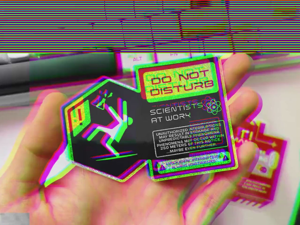 Scientists at Work Holographic Decal