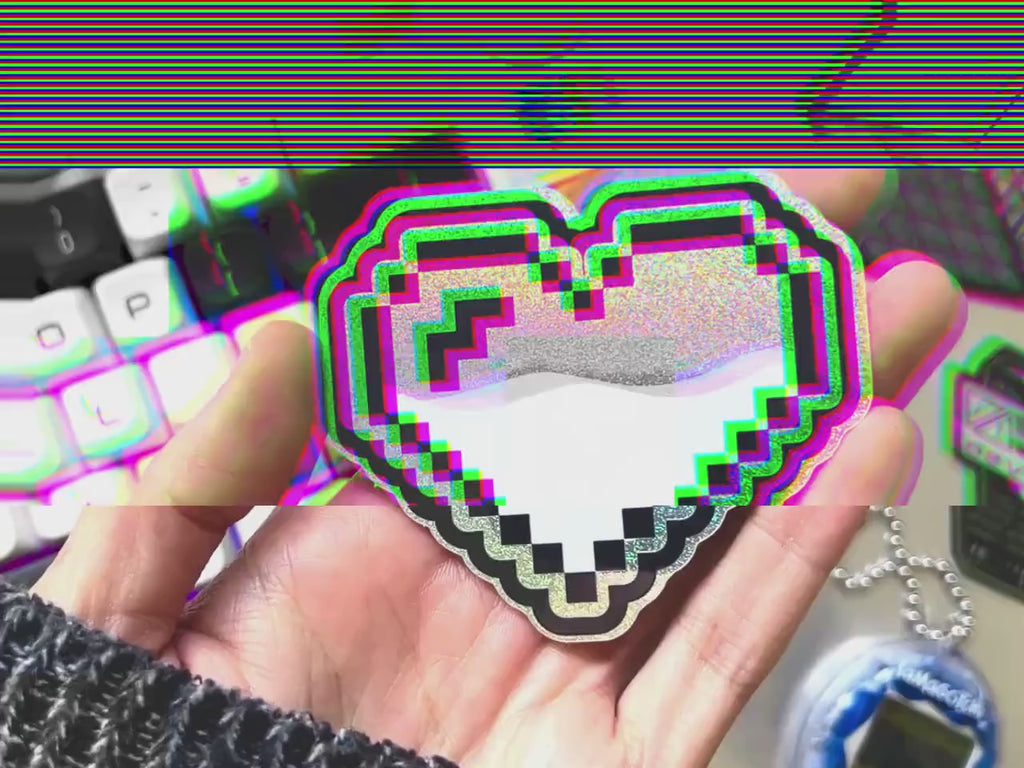 Pixel Hearts Cyberpunk Decal (V2)