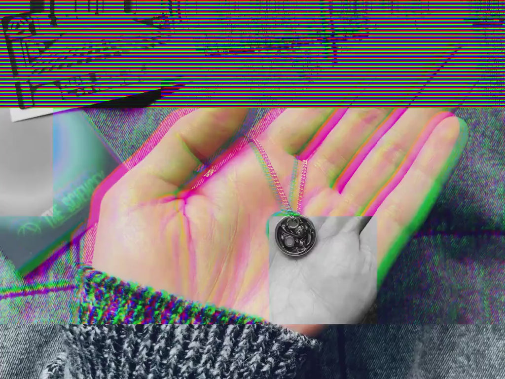 Pale Blue Dot Necklace V2
