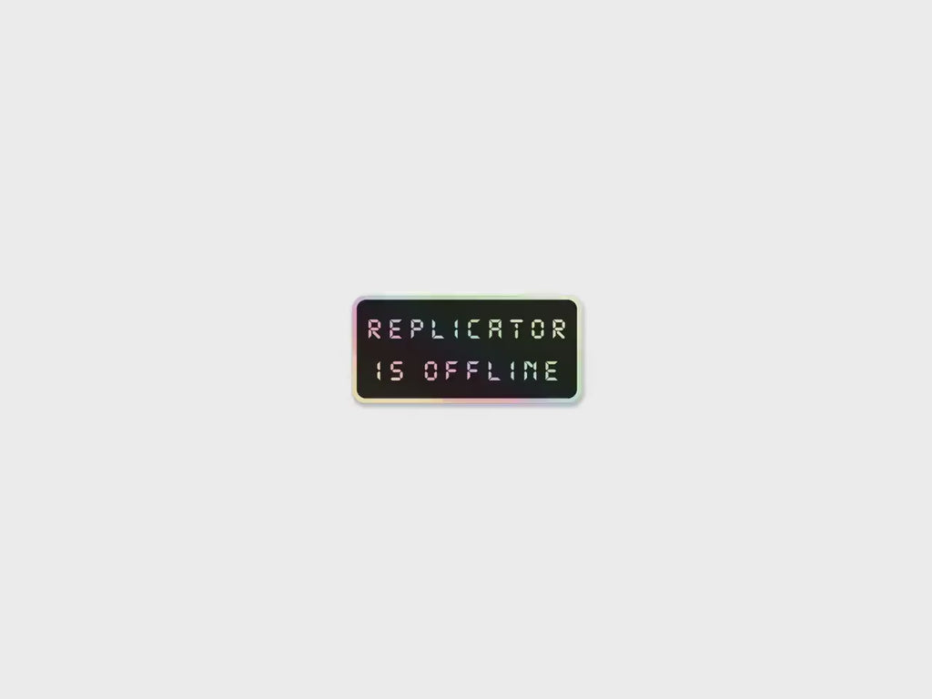 Replicator Offline Holographic Decal