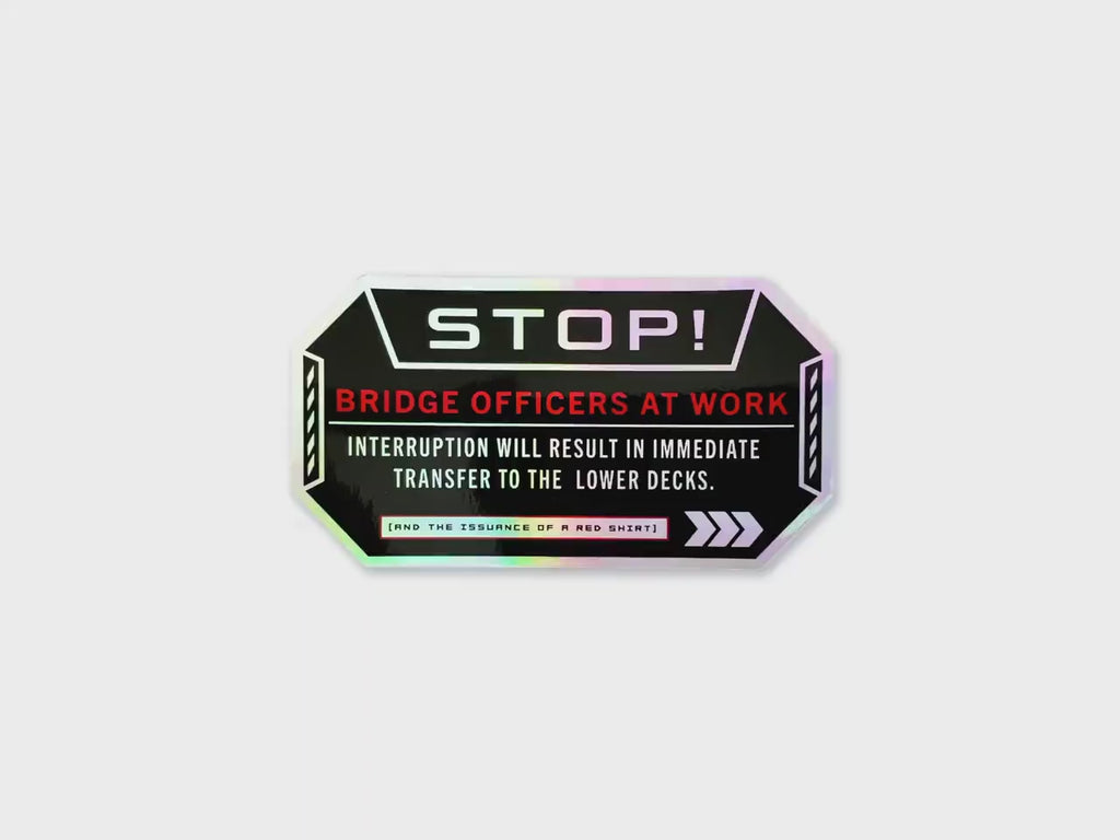 Bridge Officer's Holographic Decal