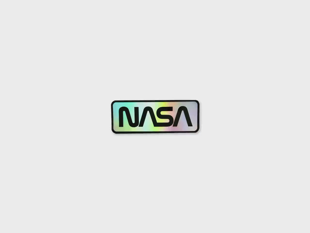 NASA Worm Holographic Vinyl Decal