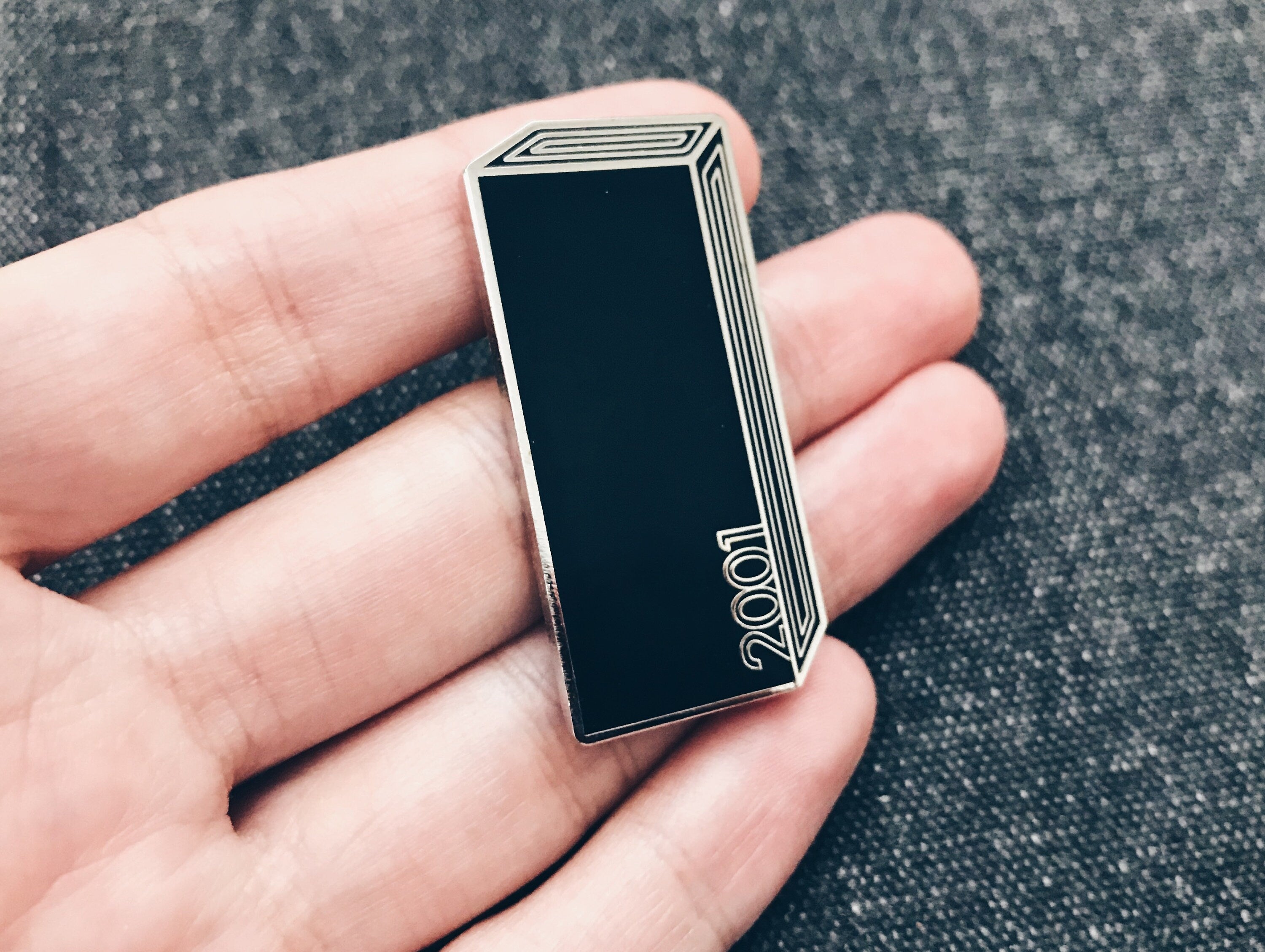 2001: A Monolith Enamel Pin - 2001 A Space Odyssey Lapel / Brooch Pin - Kubrick Science Fiction Gift