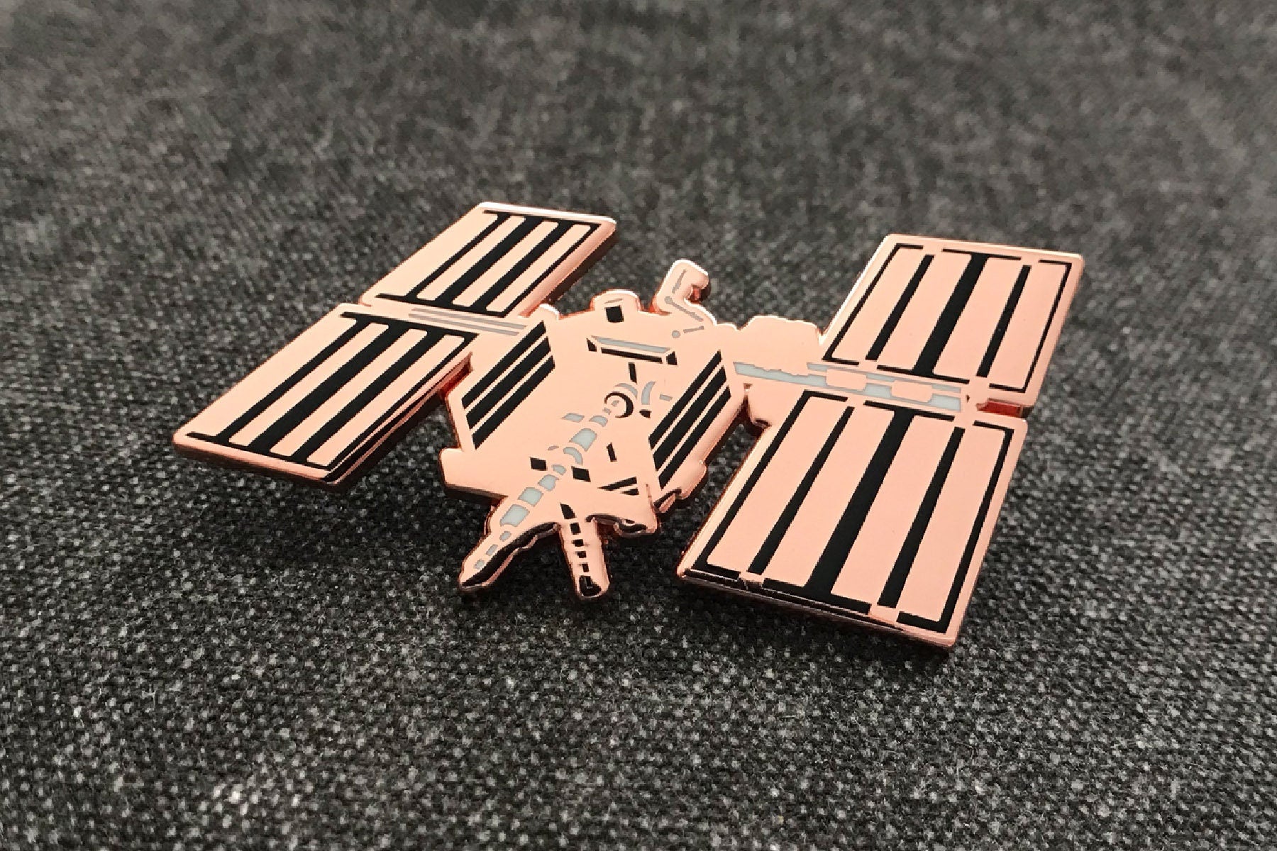International Space Station Enamel Pin - Space / ISS Lapel Brooch - Astronomy / NASA Fan Gift