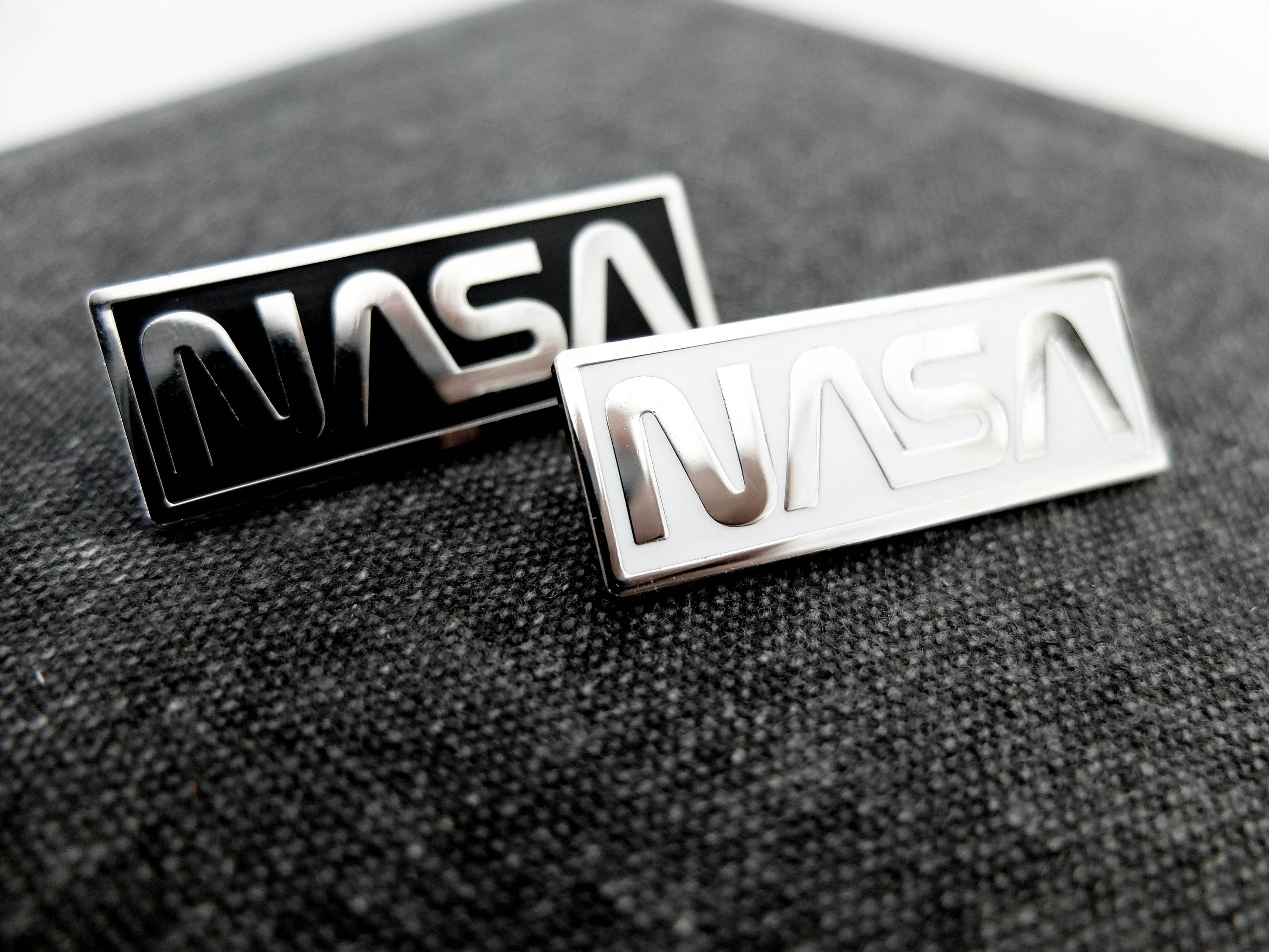 Retrofuturistic NASA Enamel Pin - Retro Space Lapel Pin / Brooch - Astronaut / Astronomy Gift