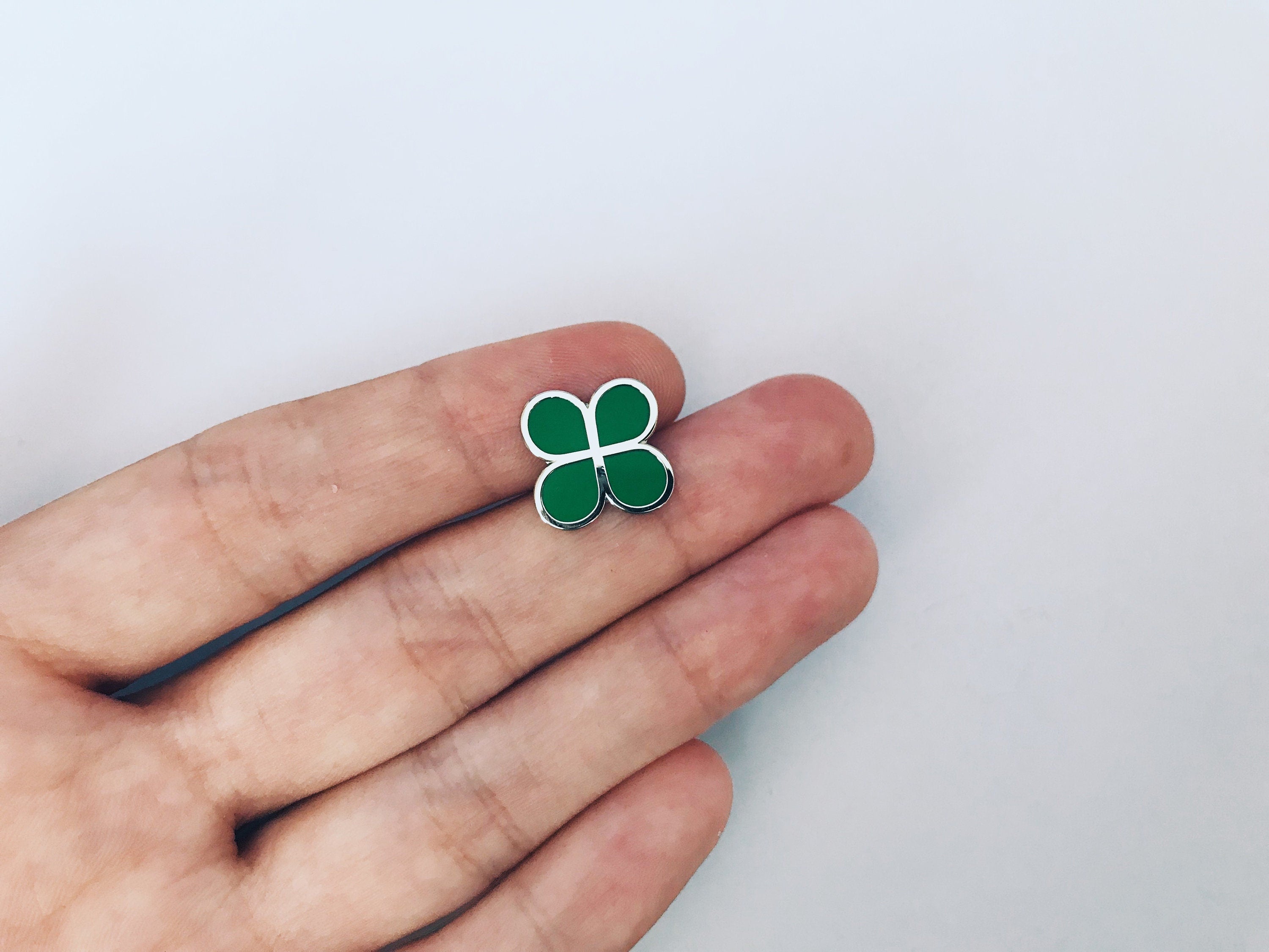 Lucky Clover Enamel Pin - SpaceX Mission Inspired Badge / Brooch - Space / Astronomy Gift
