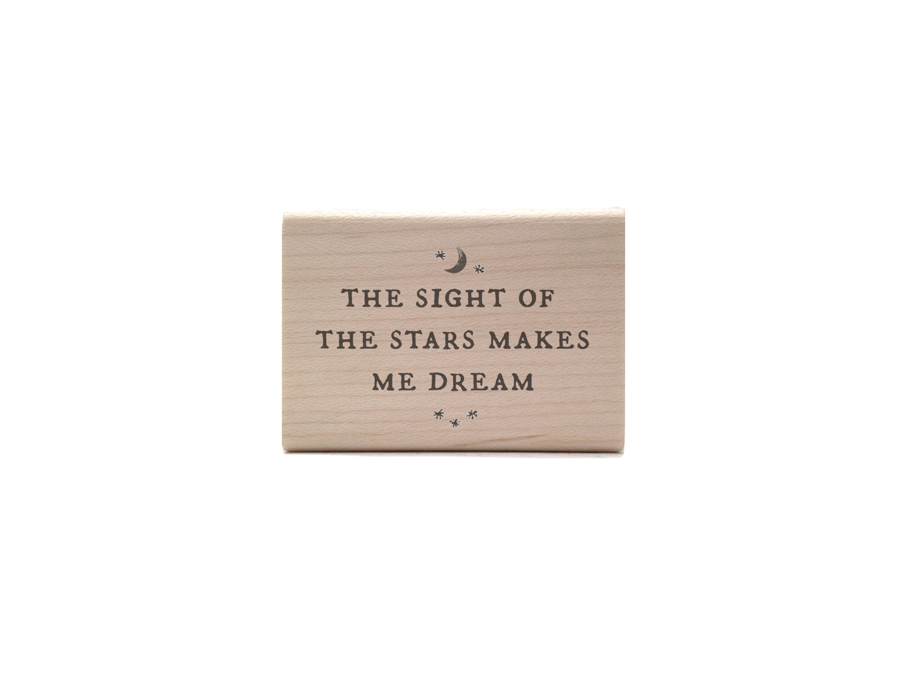 Van Gogh's Stars Rubber Stamp - Celestial  / Astronomy Quotation - Vincent Van Gogh Quote