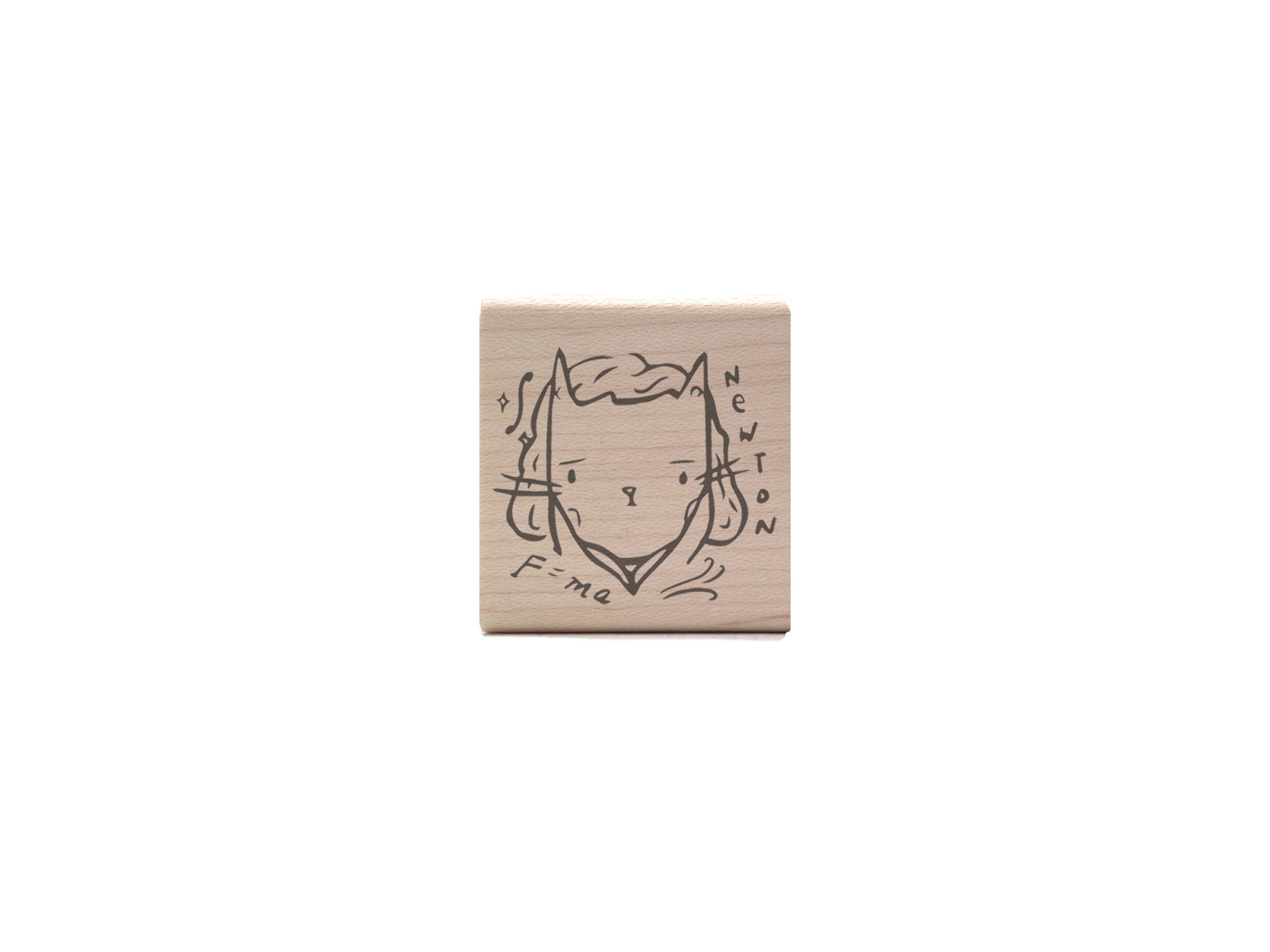 Science Cats Rubber Stamps  - Max Planck, Albert Einstein, Alan Turing - STEM Teacher Rubber Stamp
