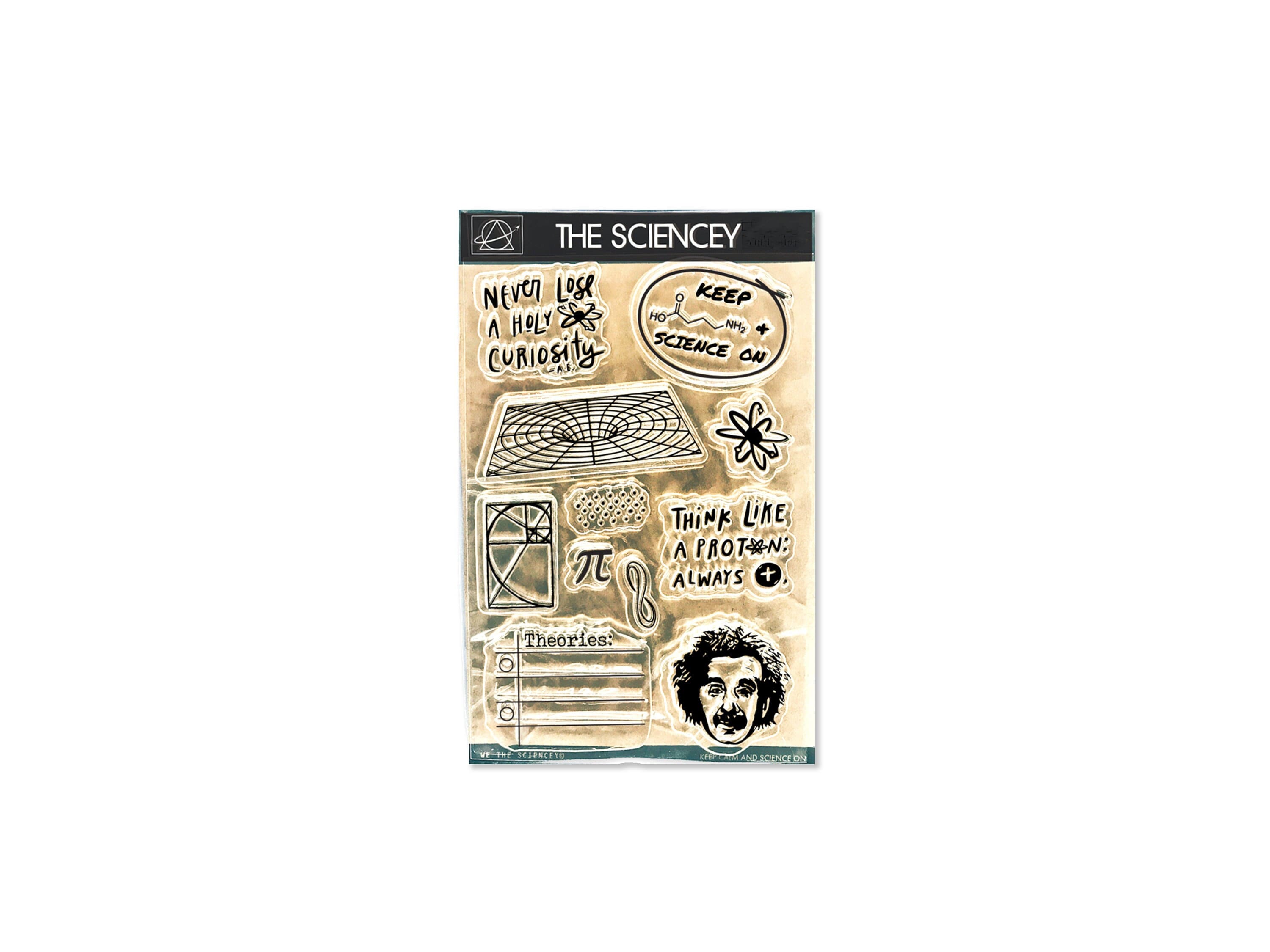 Physics-Math Cling Stamp set – The Sciencey